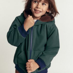 Reversible Borg Bomber-Malachite Green/Raw Umber