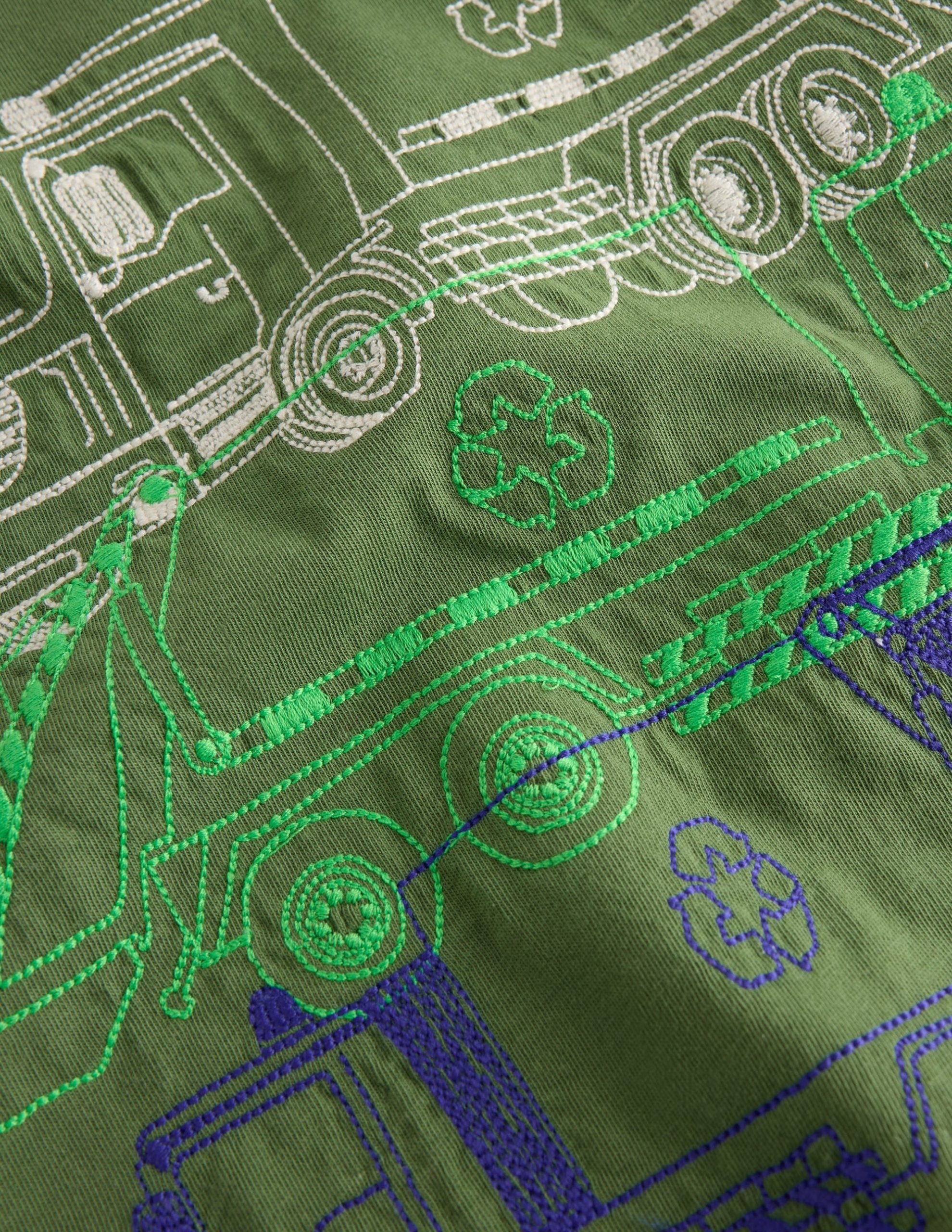 Stacking Superstitch T-shirt-DILL RECYCLE TRUCKS - Image 4