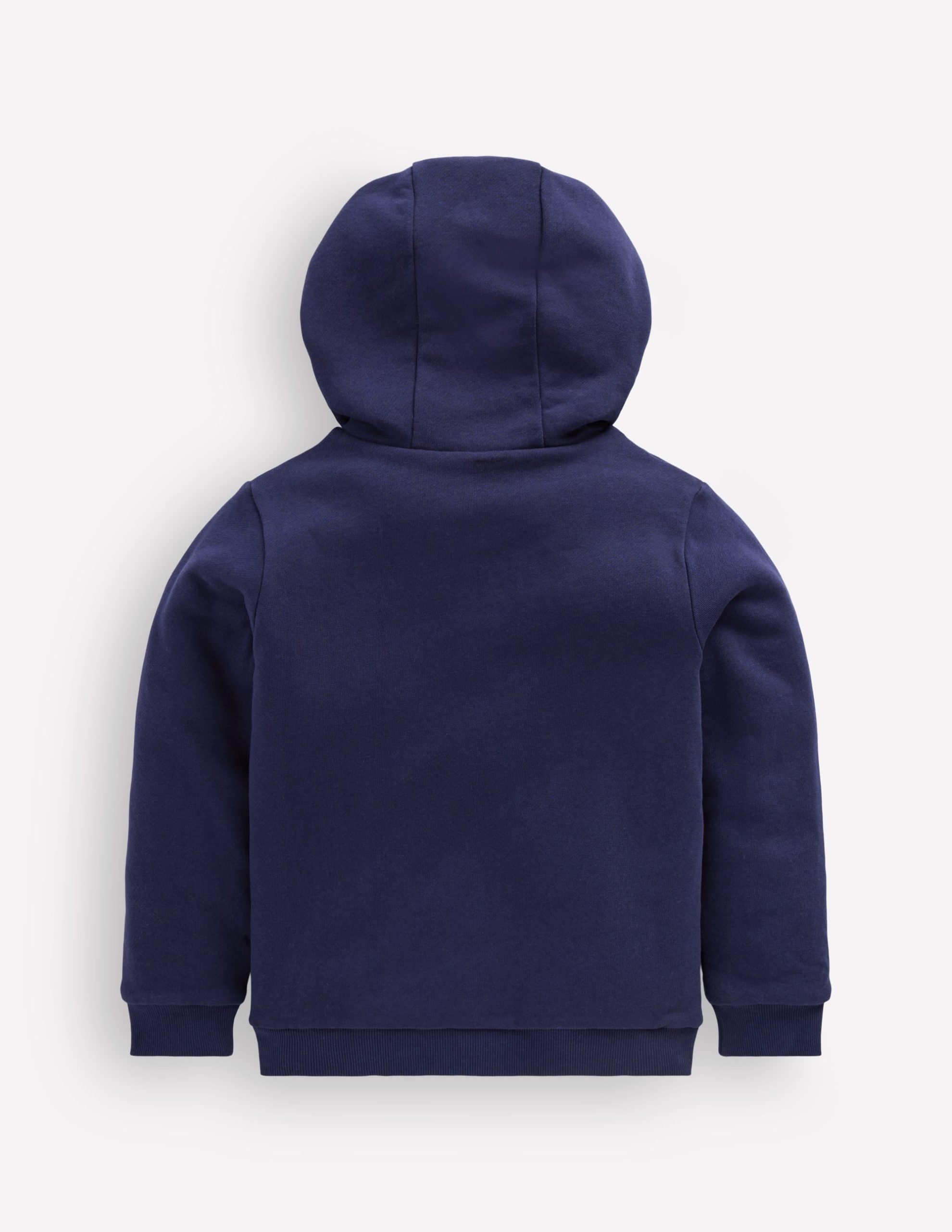 Reversible Borg Hoody-College Navy - Image 2