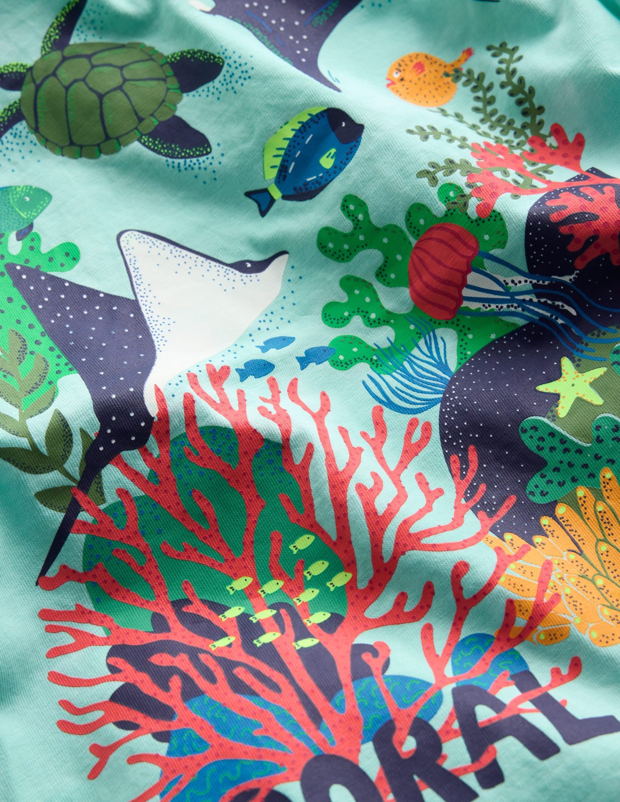 Front & Back Graphic T-shirt-Tie Dye Coral Reef - Image 5