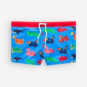 Swim Trunks-Malibu Blue Pool Floats