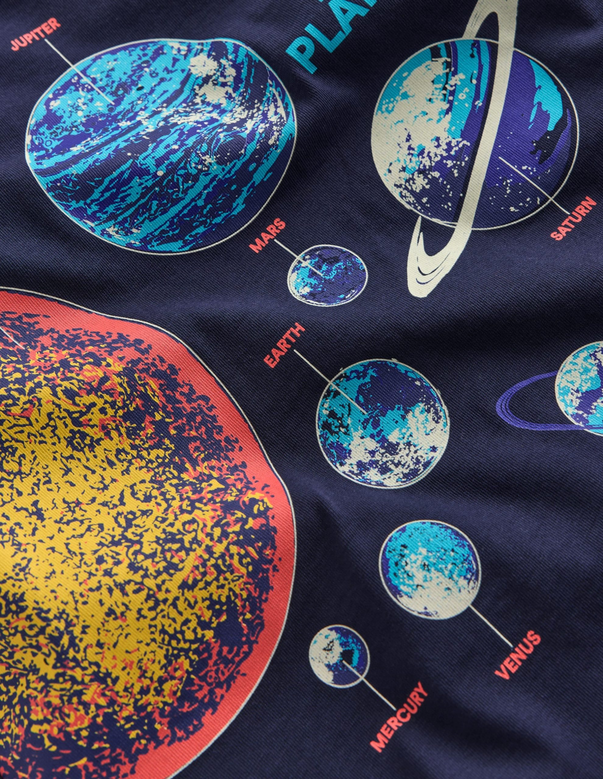 Glow-In-The-Dark T-shirt-Dark Blue Space - Image 3