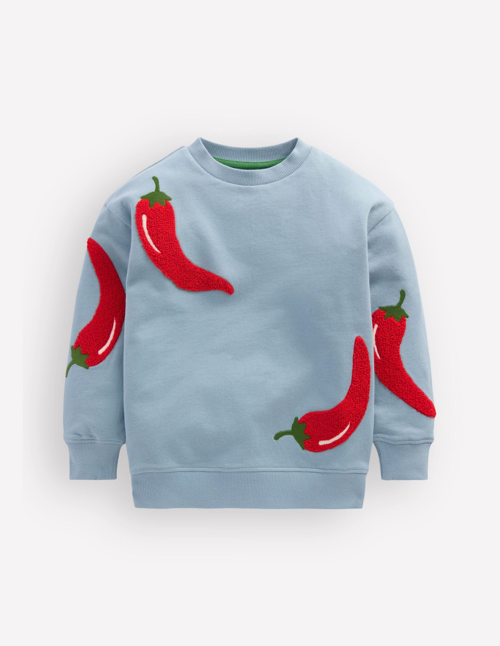 Fun Sweatshirt-Seamist Blue Chillies