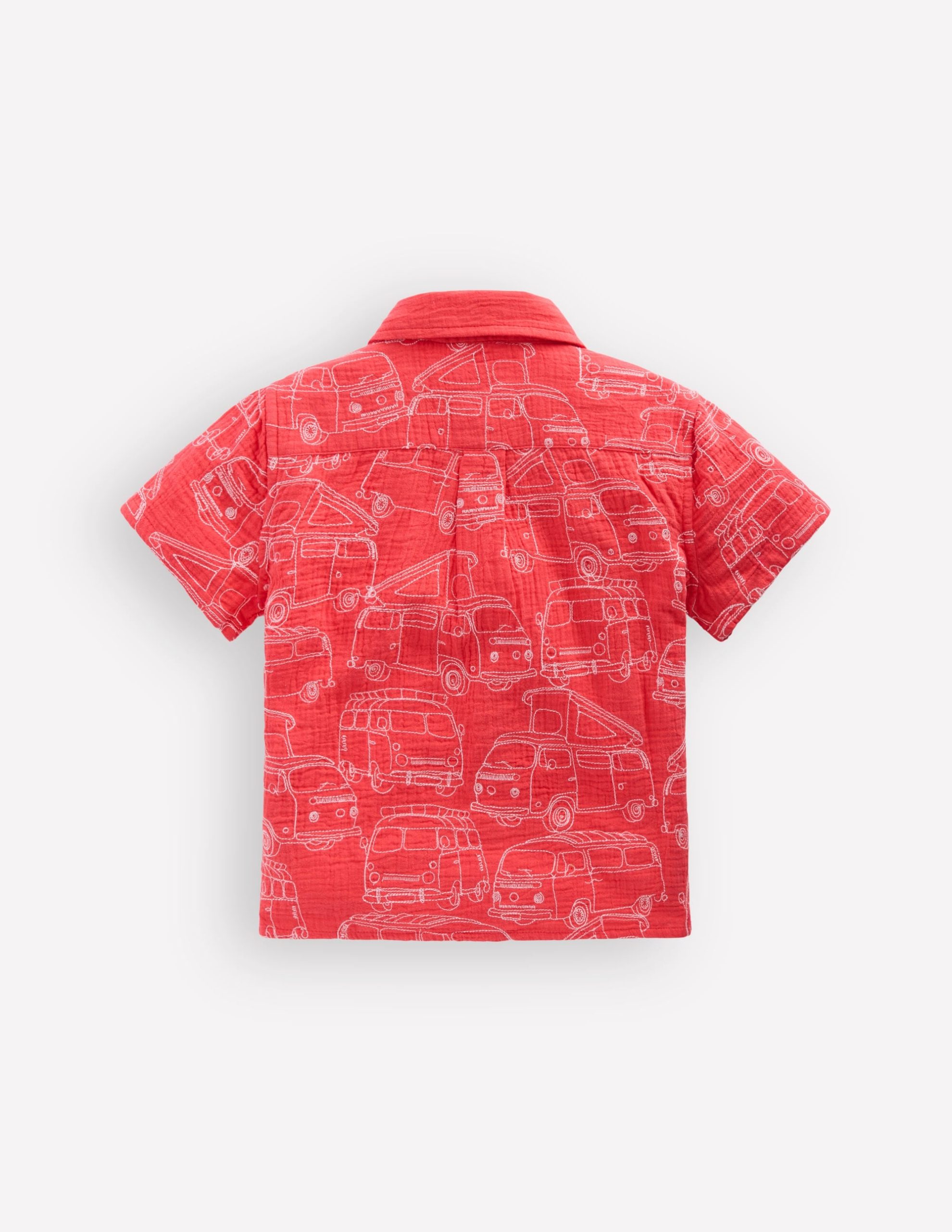Double Cloth Shirt-Cayenne Embroidery - Image 2
