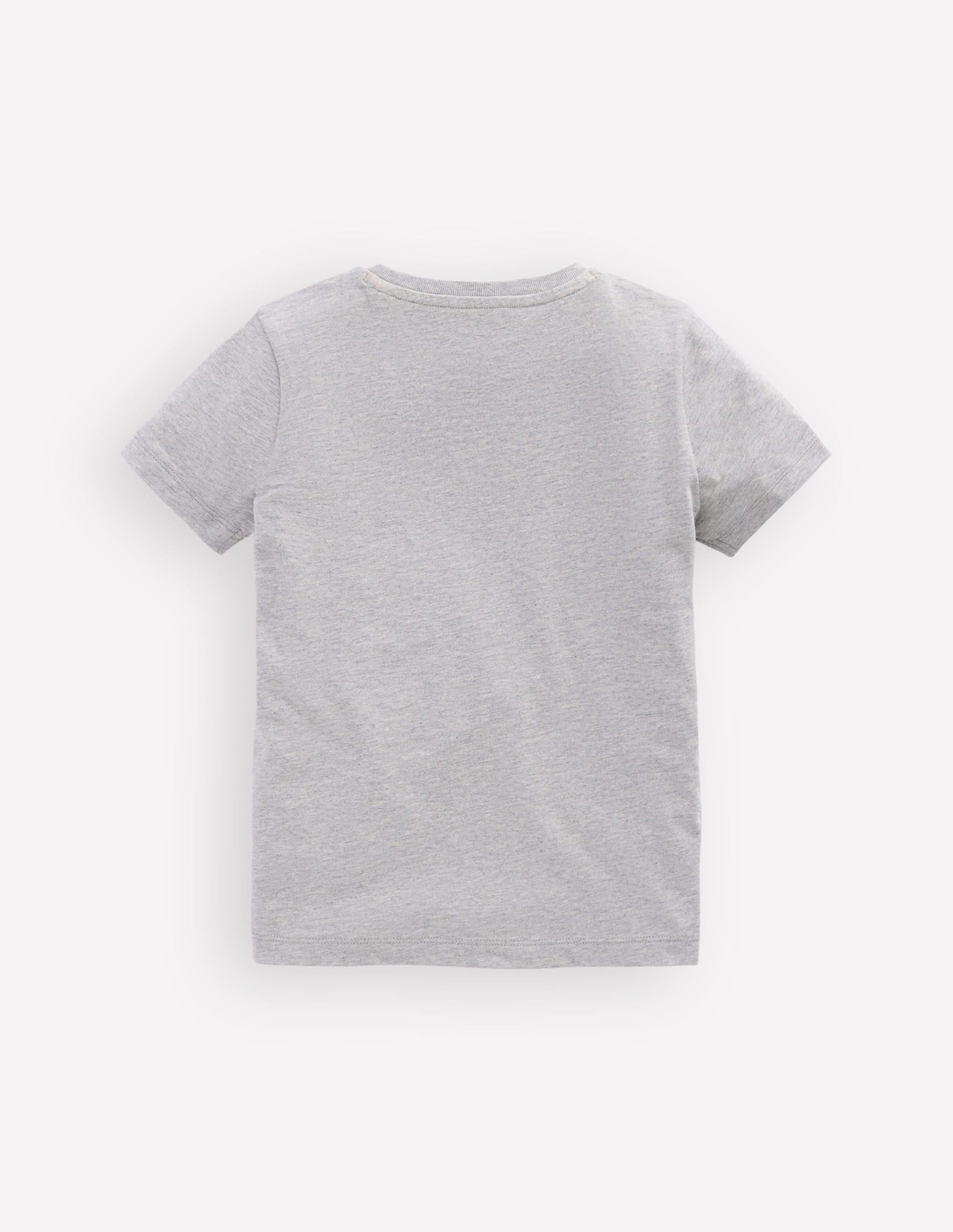 Linear Stitch T-shirt-Grey Marl Football Boots - Image 4