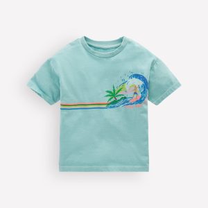 Relaxed Graphic T-shirt-Nile Blue Surf