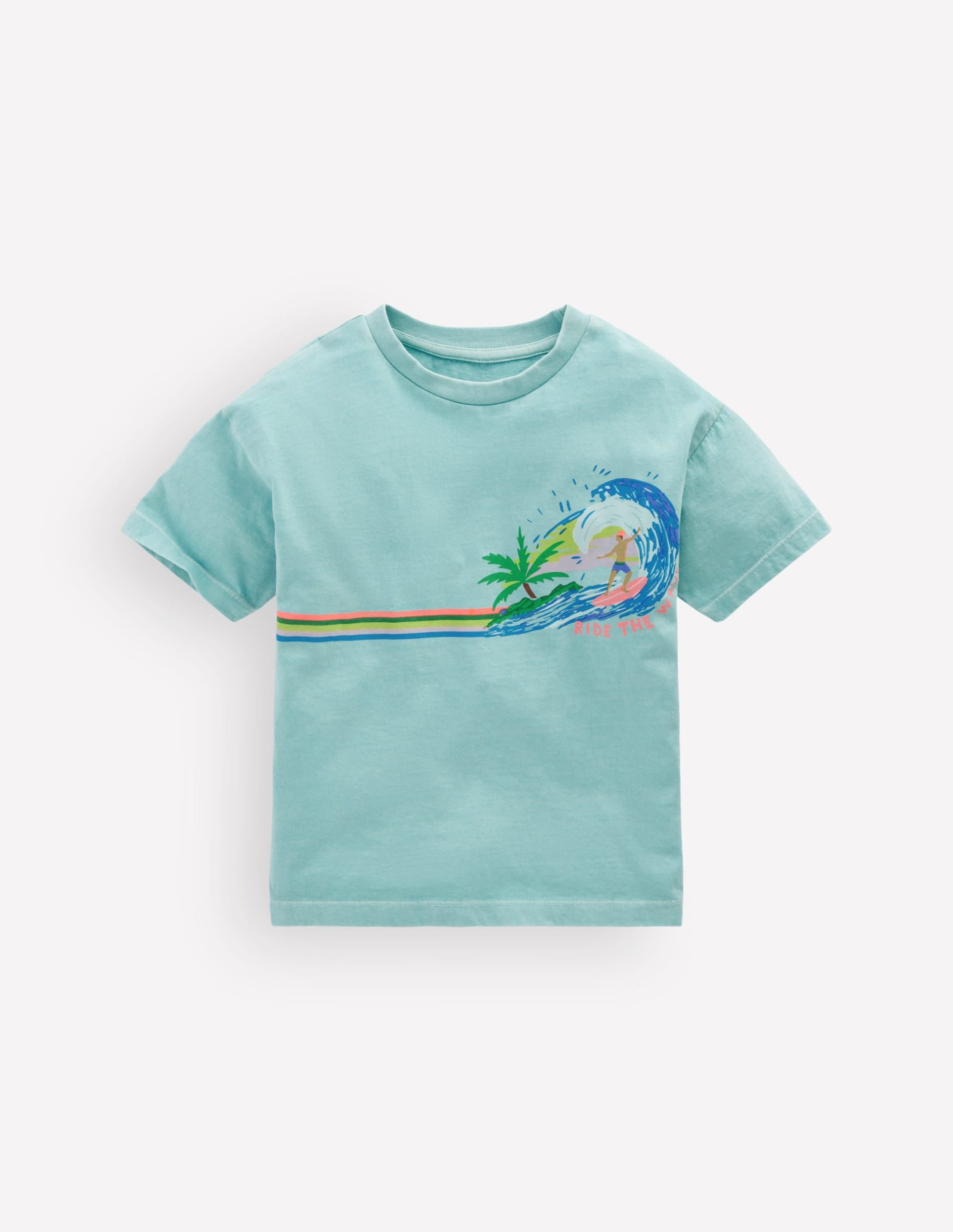 Relaxed Graphic T-shirt-Nile Blue Surf