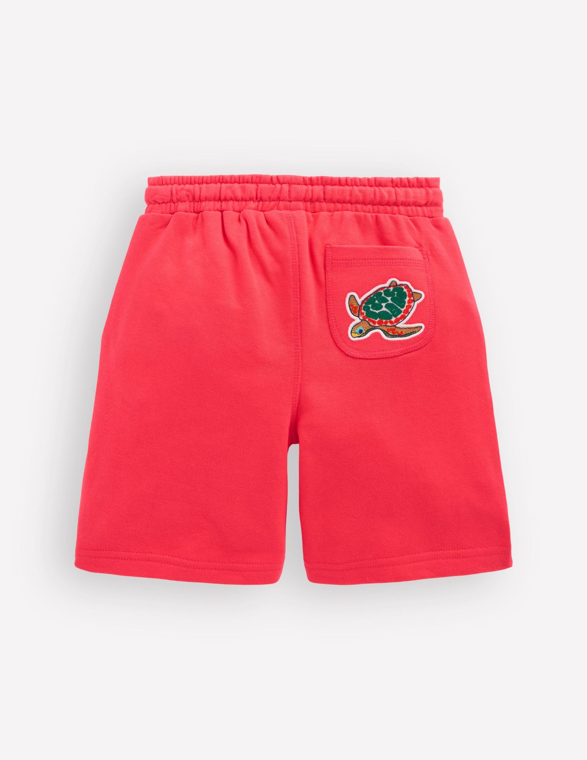 Superstitch Badge Shorts-Jam Red Holiday - Image 2