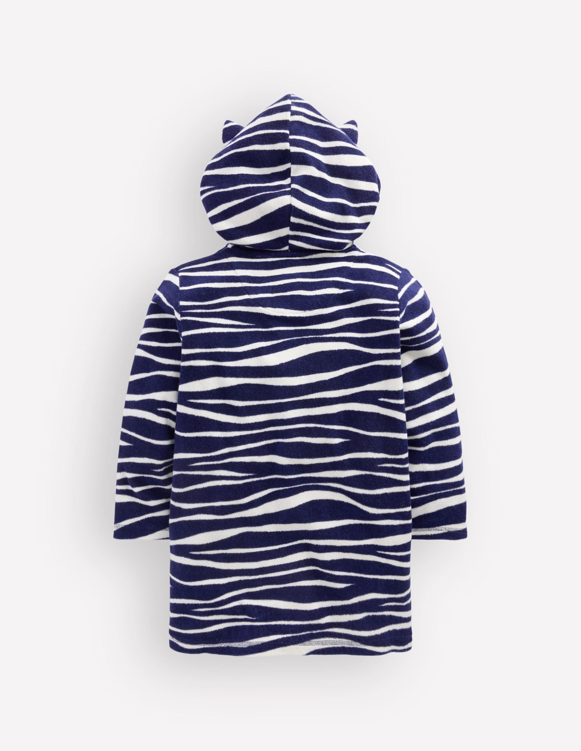 Fun Towelling Zip-up Throw On-Zebra - Image 4