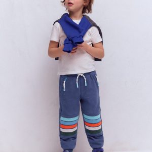 Warrior Knee Joggers-Starboard Blue Stripe Knee