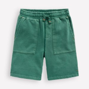 Garment Dye Sweatshorts-Spruce Green