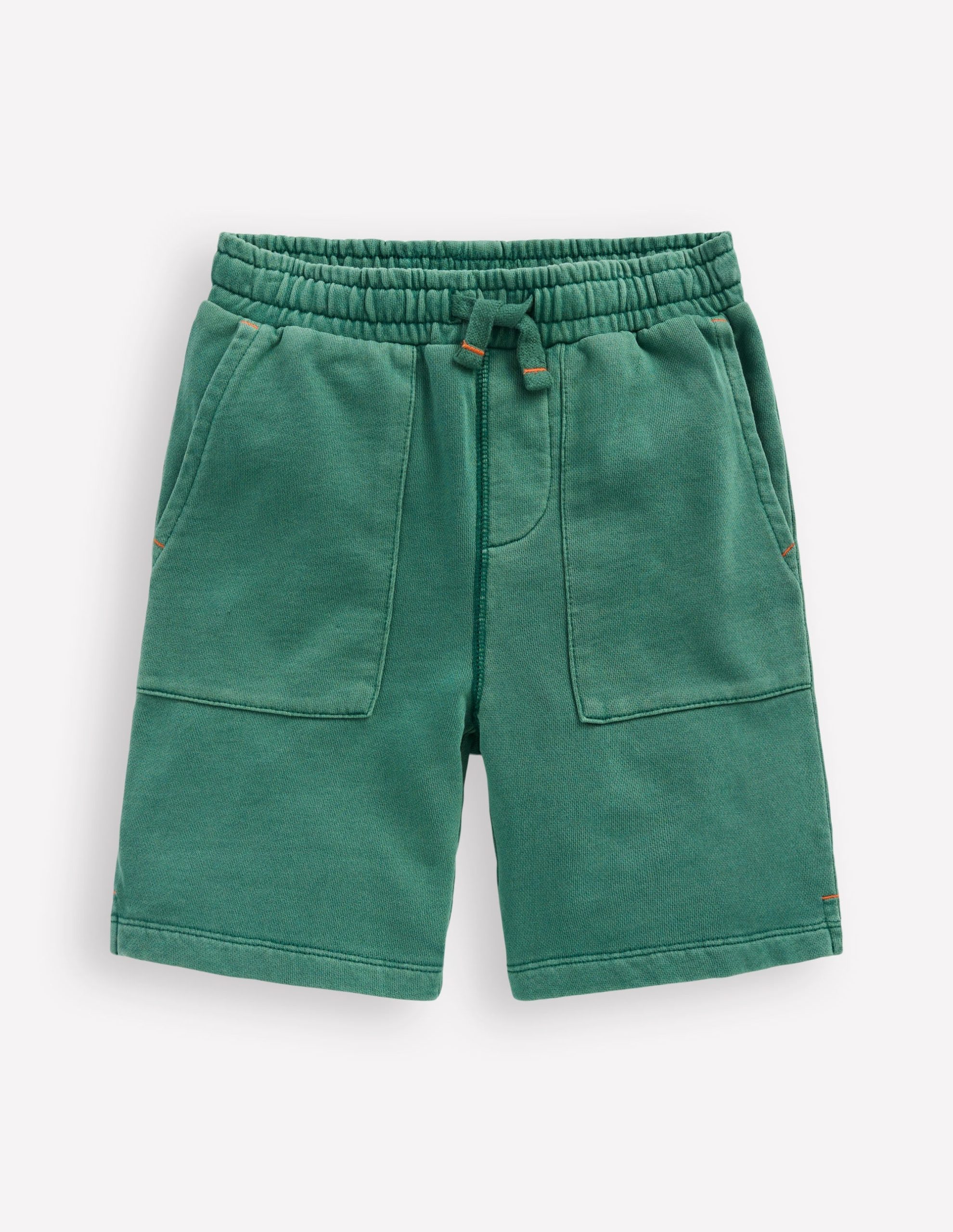 Garment Dye Sweatshorts-Spruce Green