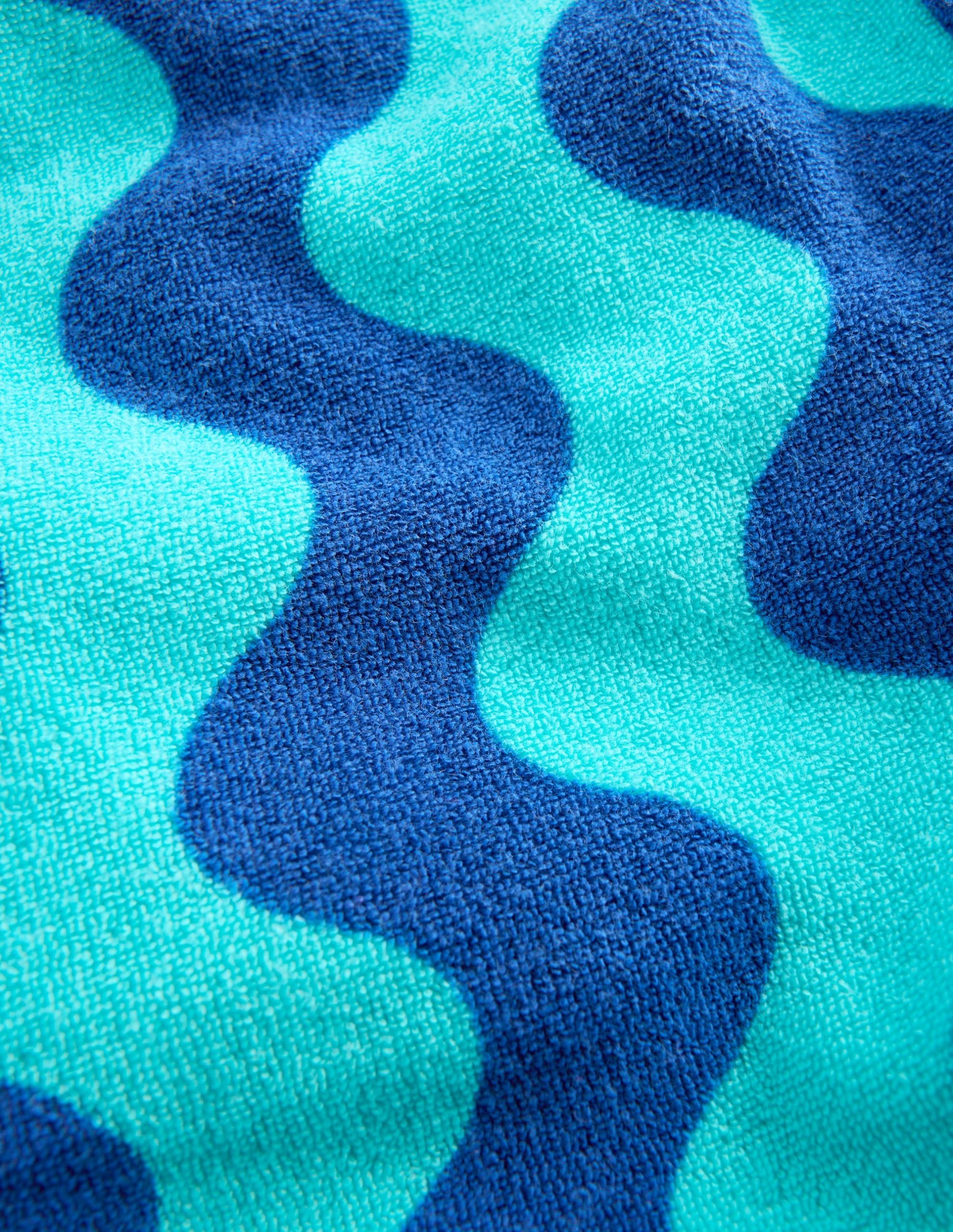 Towelling Shorts-Sapphire Blue Wave - Image 3