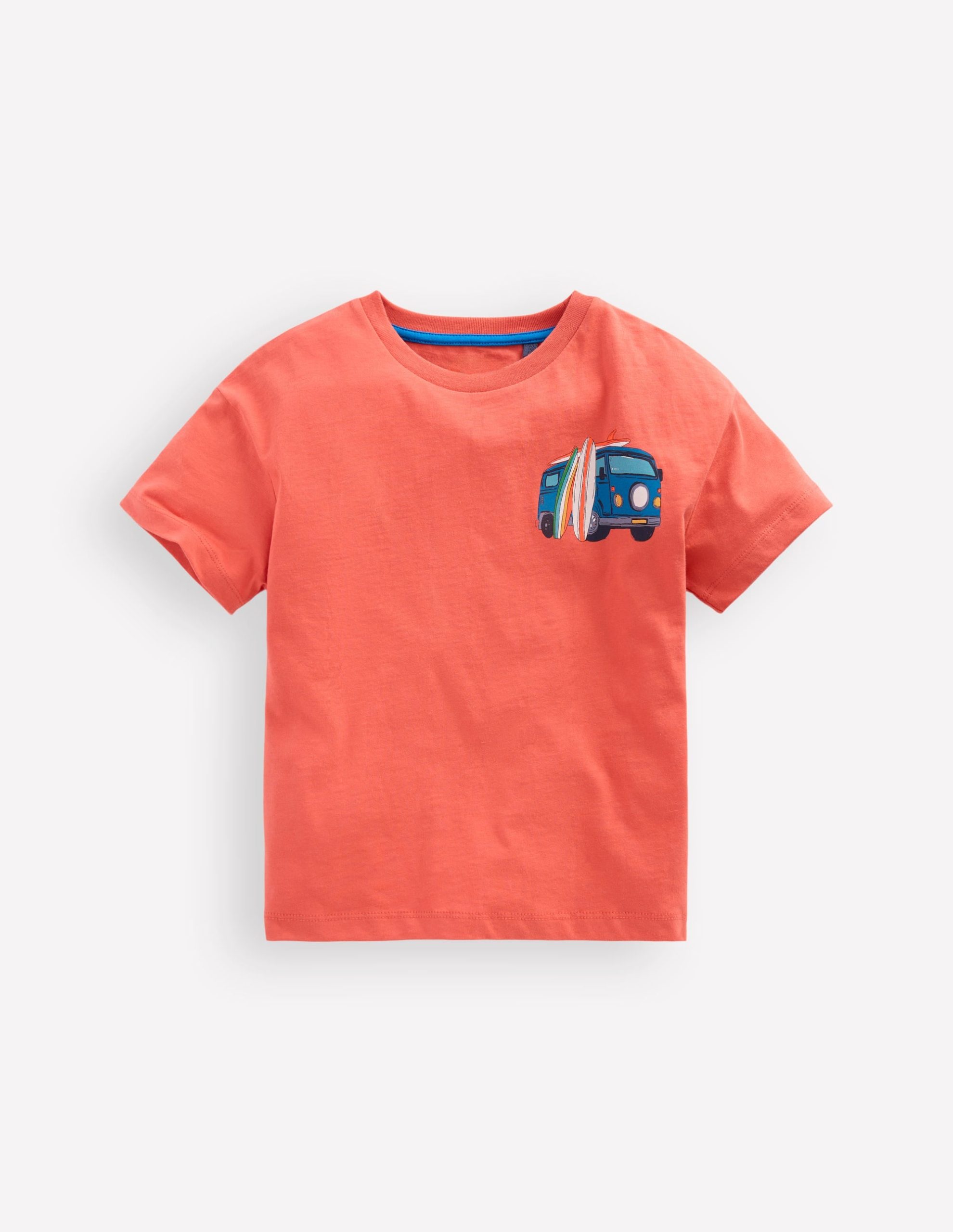Front & Back Graphic T-shirt-Burnt Sienna Camper Van - Image 5