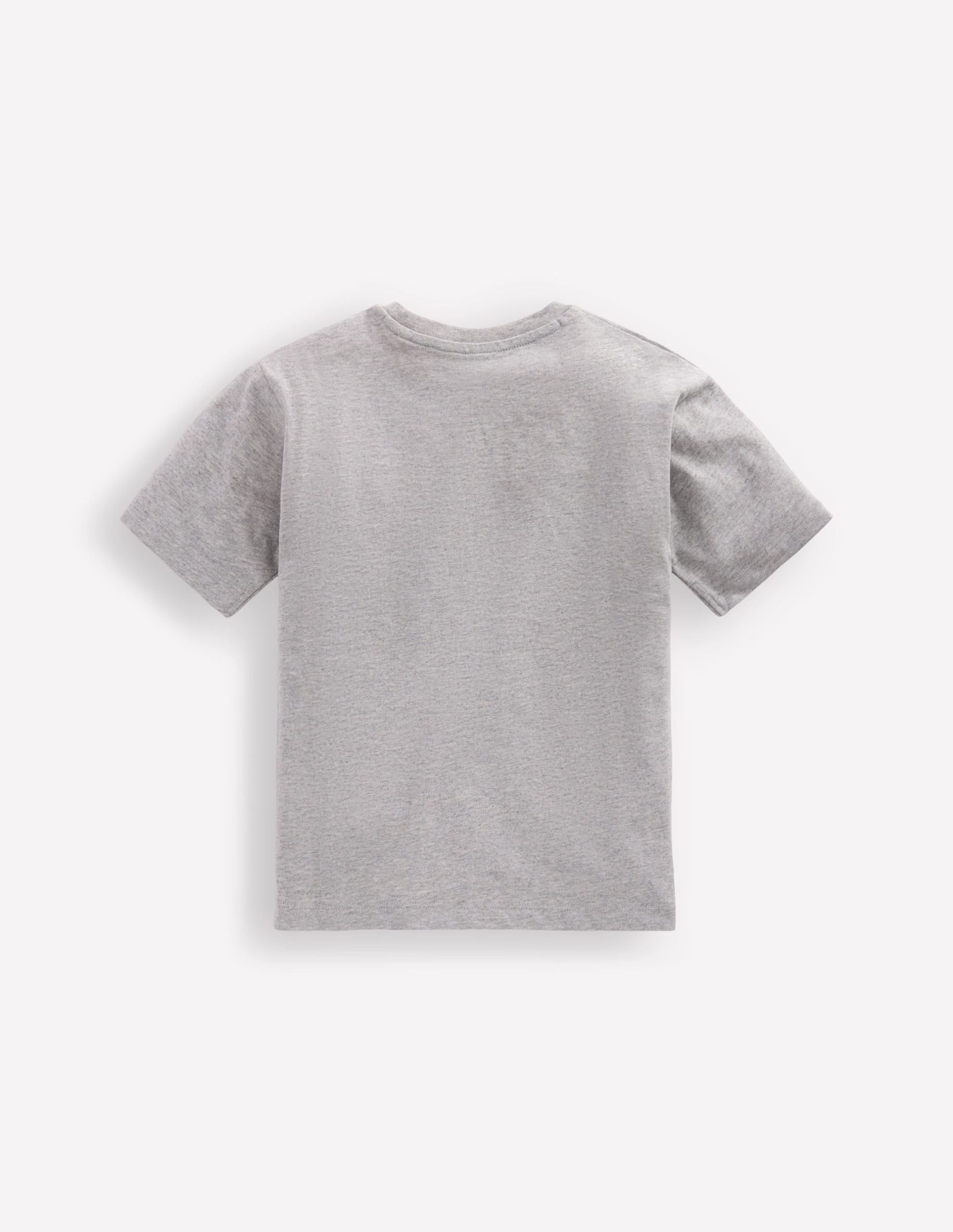 Relaxed Embroidered T-shirt-Grey Marl Space - Image 2