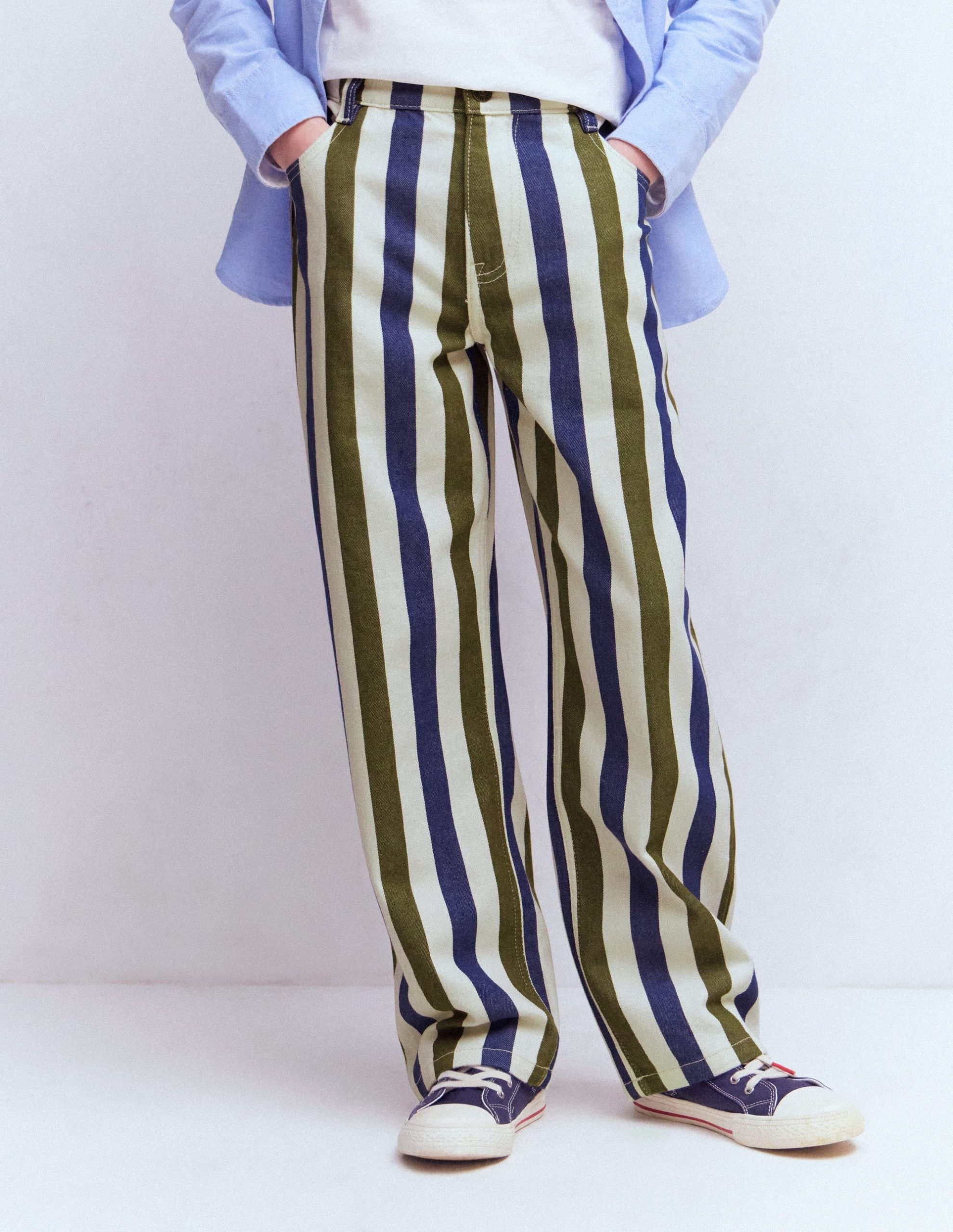 Relaxed Straight Jeans-Surf the Web and Winter Moss - Image 2