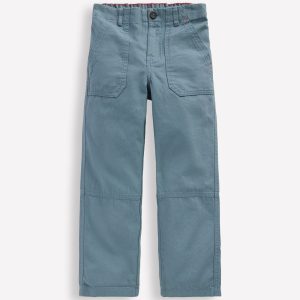 Canvas Carpenter Trousers-Blue Mirage