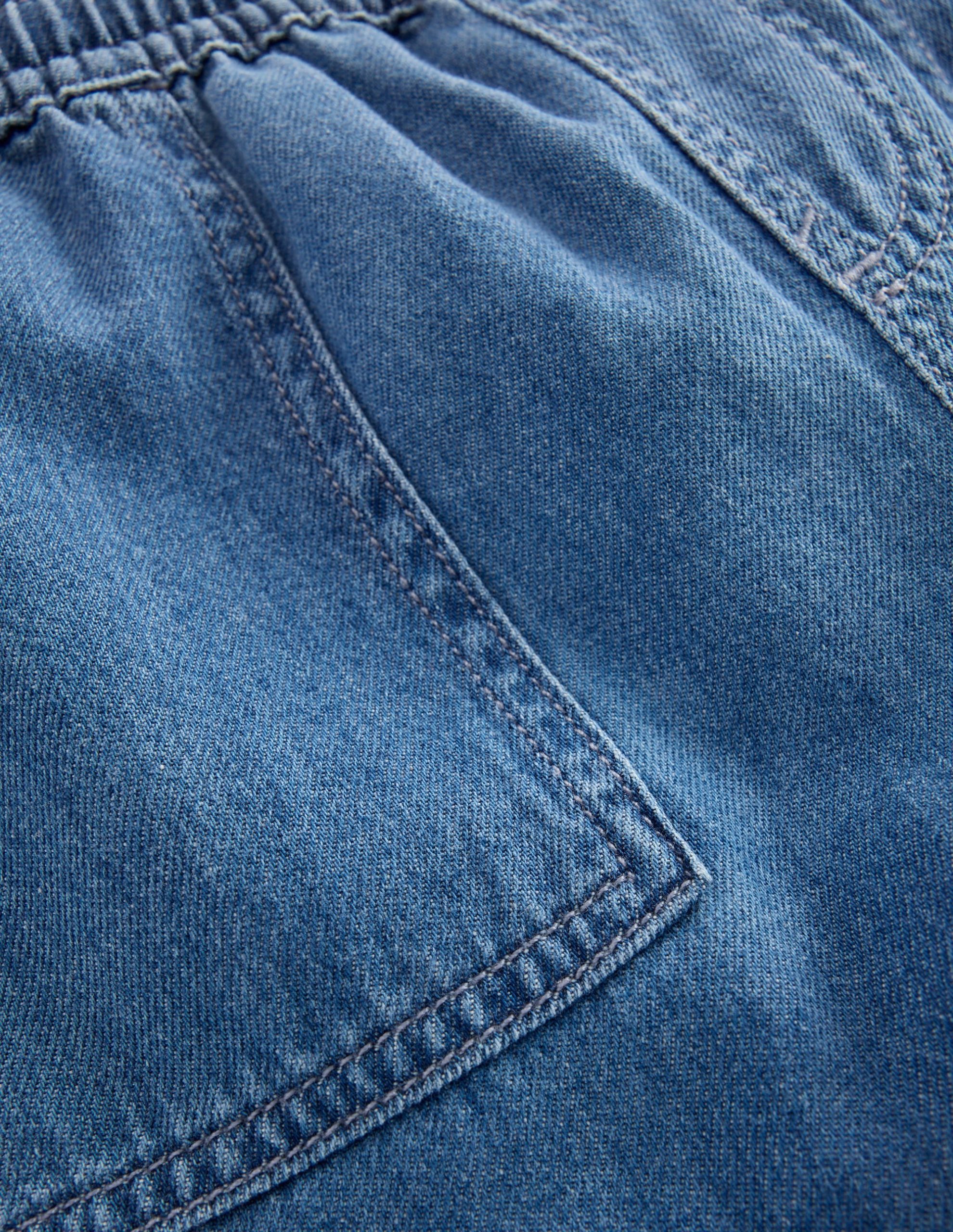 Soft Denim Shorts-Denim - Image 6
