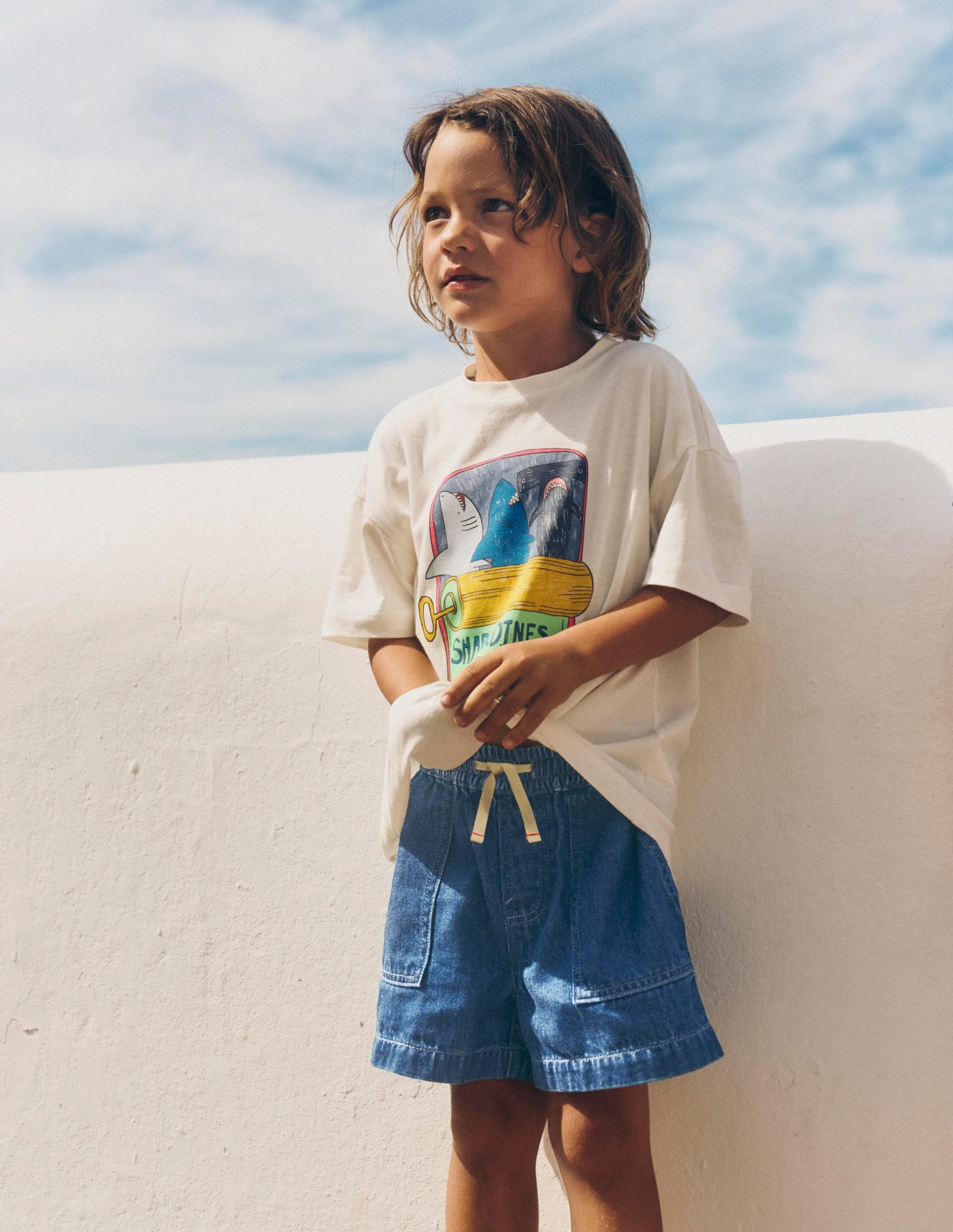Soft Denim Shorts-Denim - Image 7