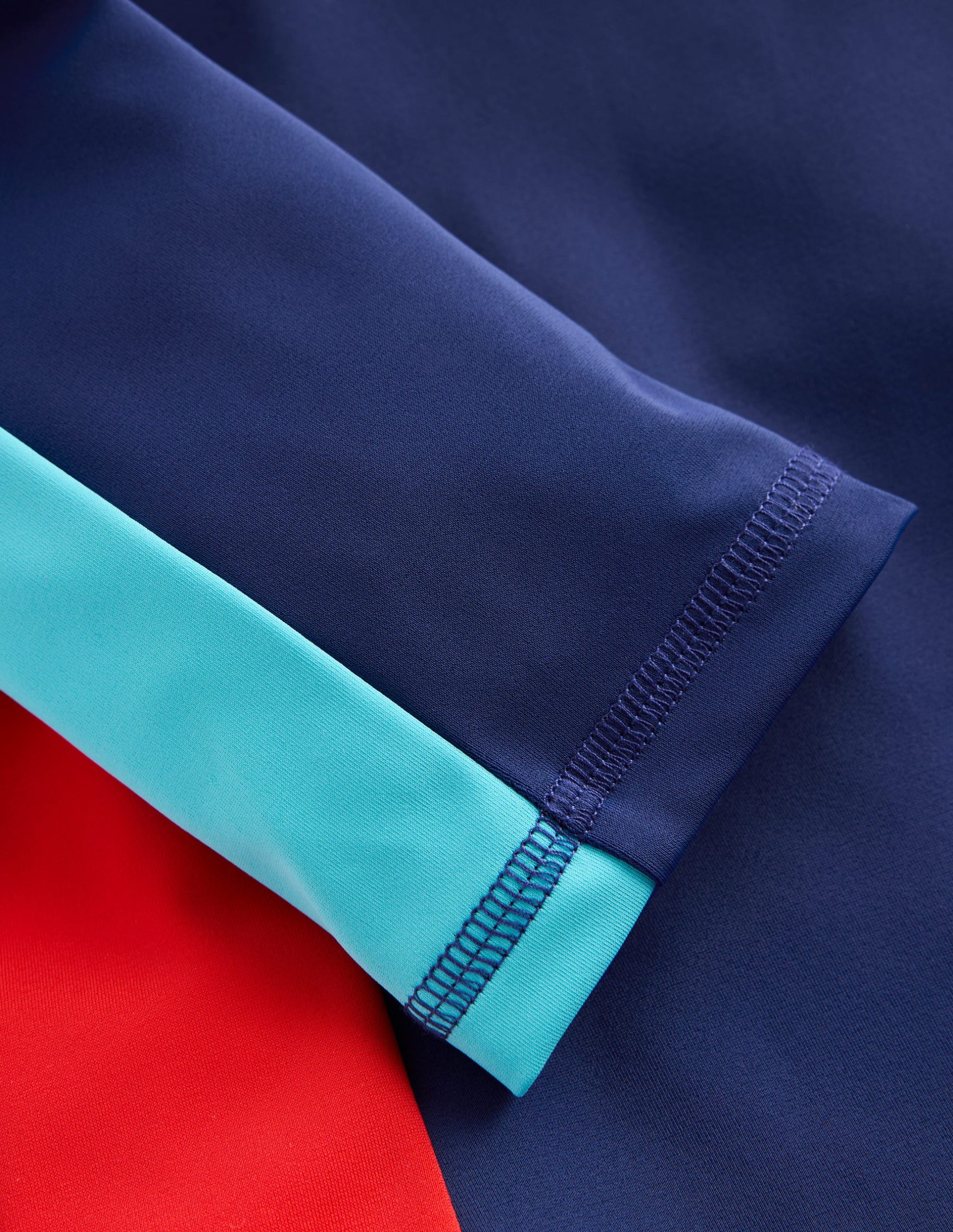 Colour Block Rash Vest-Mazarine Blue - Image 3