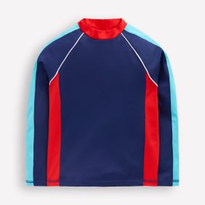 Colour Block Rash Vest-Mazarine Blue
