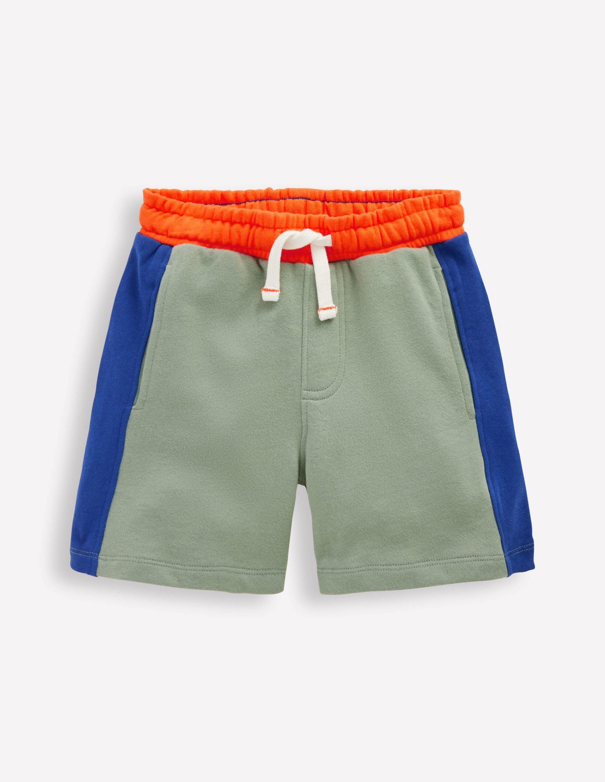 Colourblock Shorts-Green Colourblock - Image 4