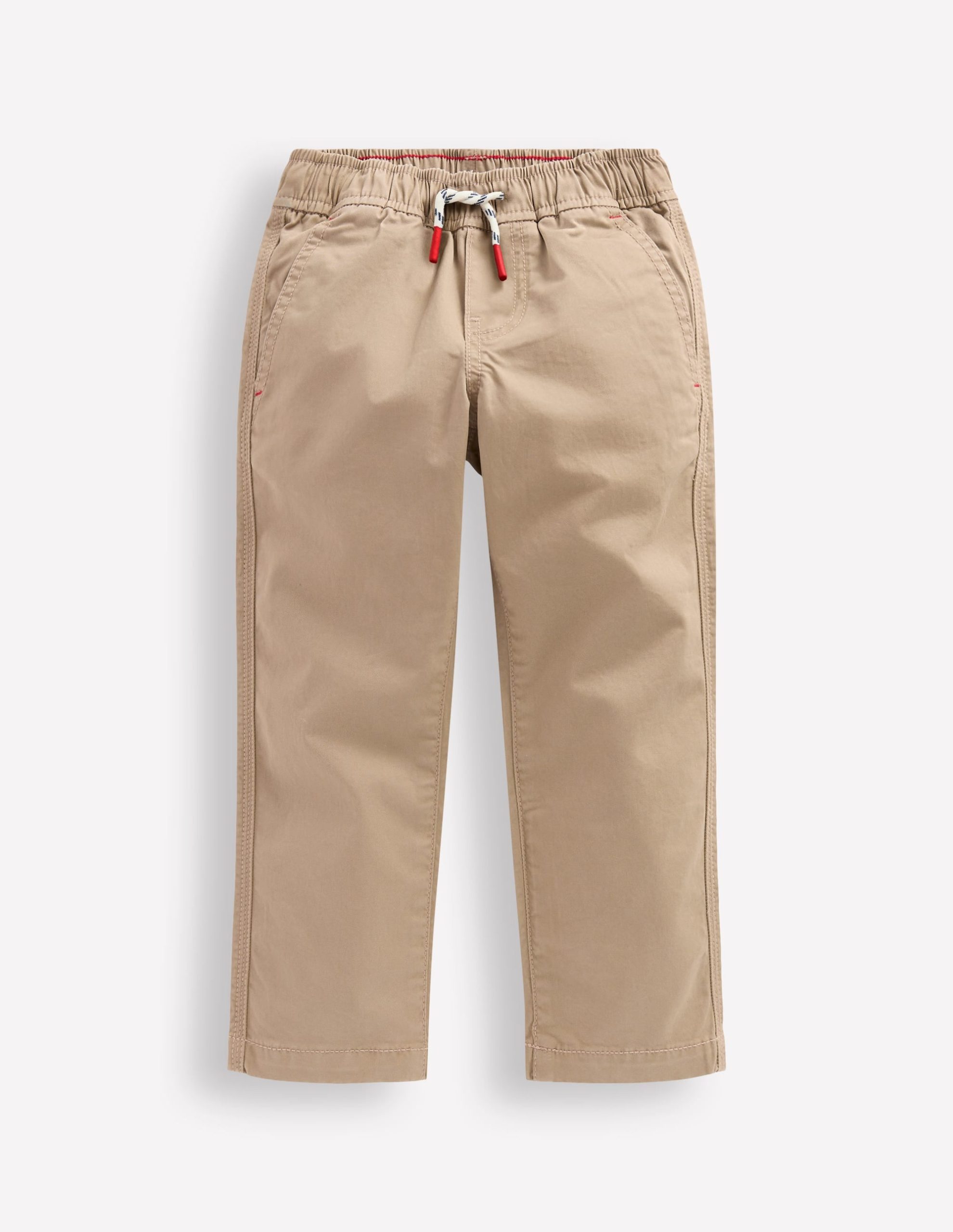 Slim Pull-on Pants-Greige - Image 5