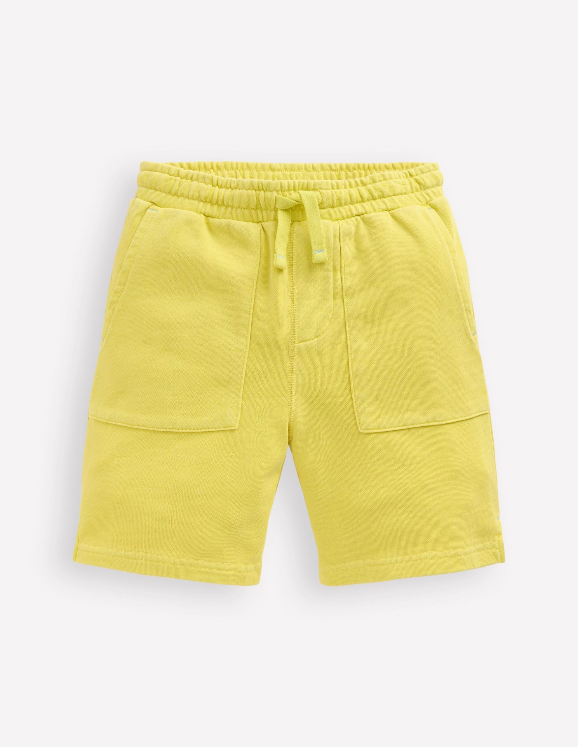 Garment Dye Sweatshorts-Sherbet Lime Yellow - Image 2