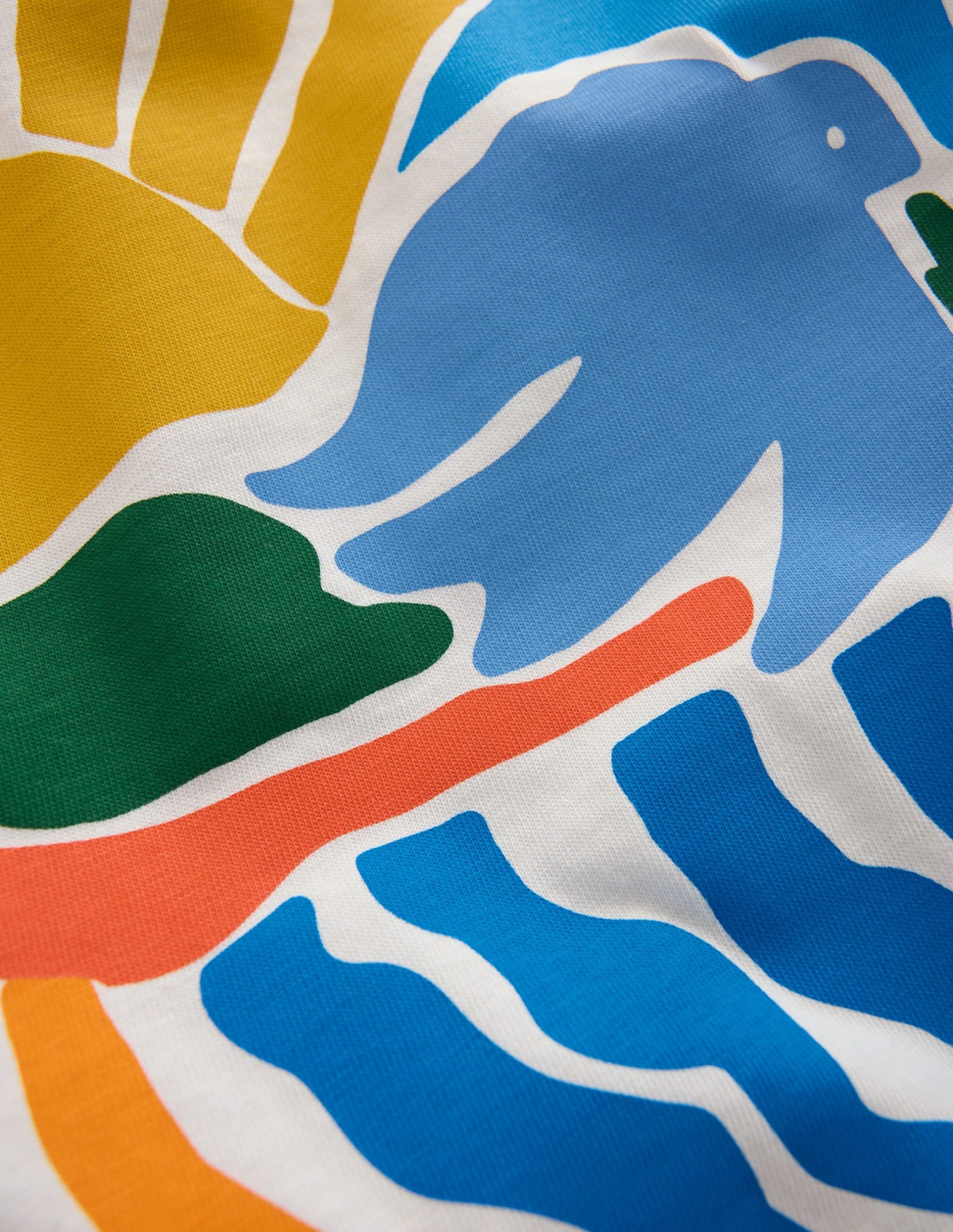 Front & Back Graphic T-shirt-Soft Ivory Sun Scape - Image 5