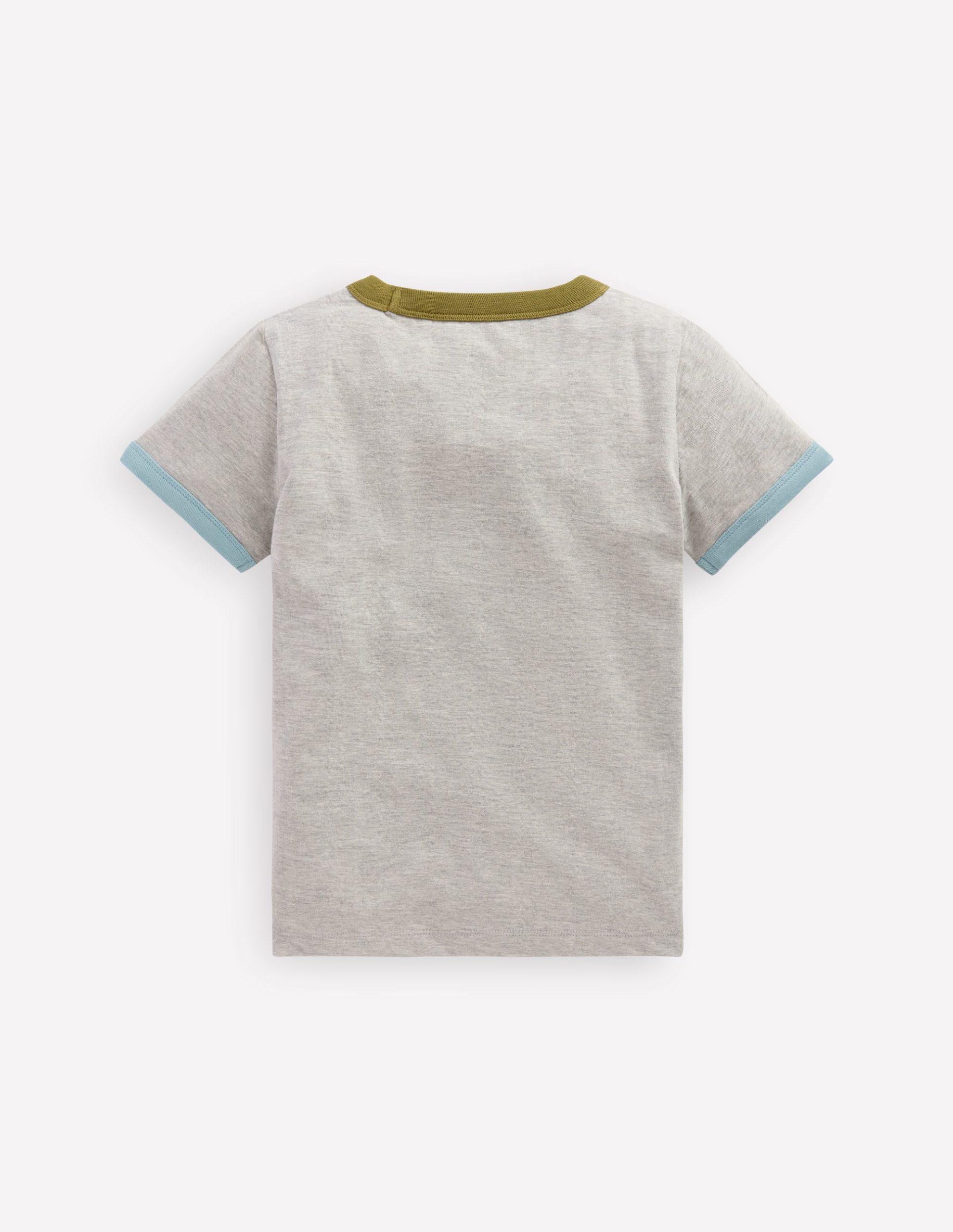 Ringer T-shirt-Grey Marl - Image 2