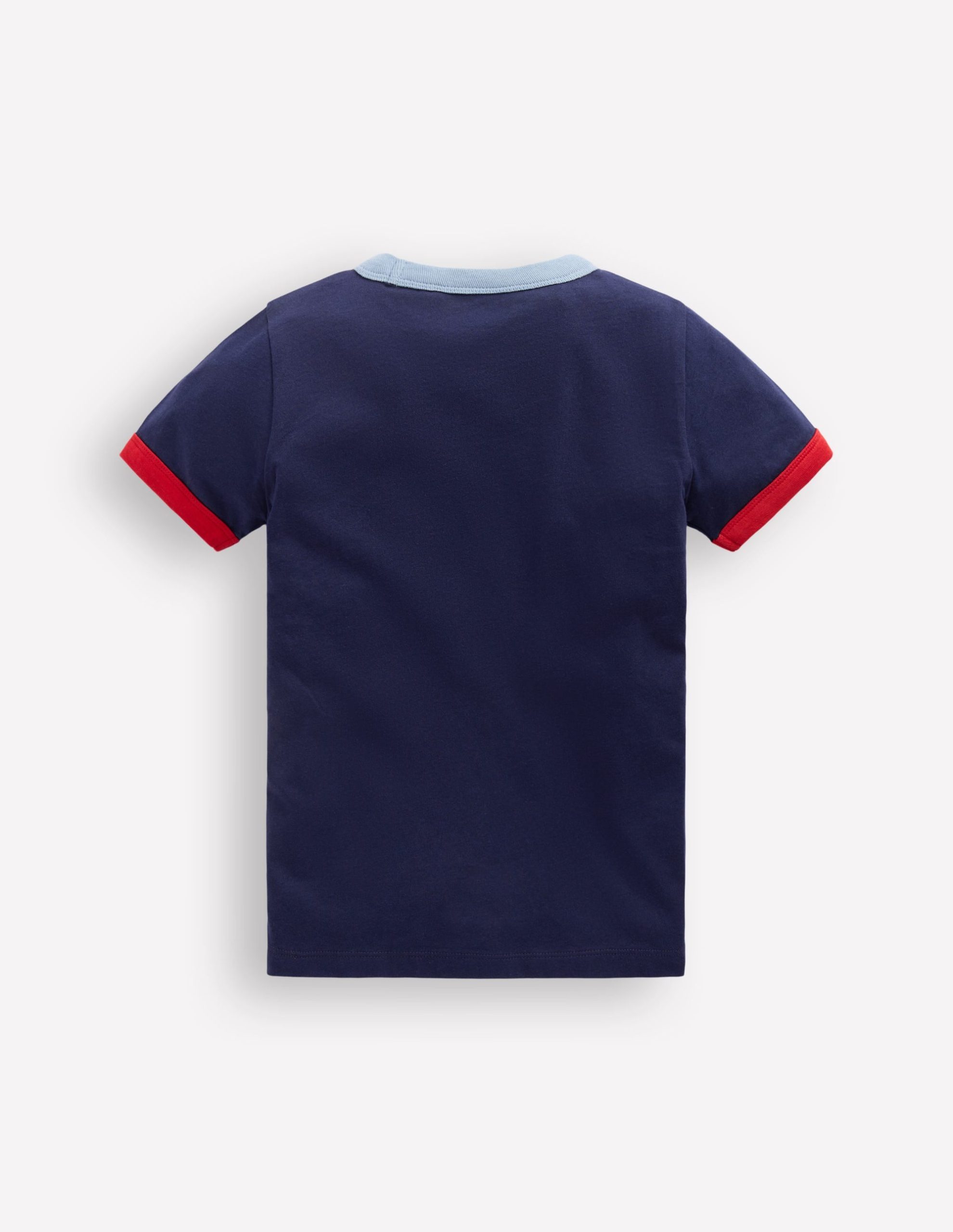 Ringer T-shirt-navy - Image 2