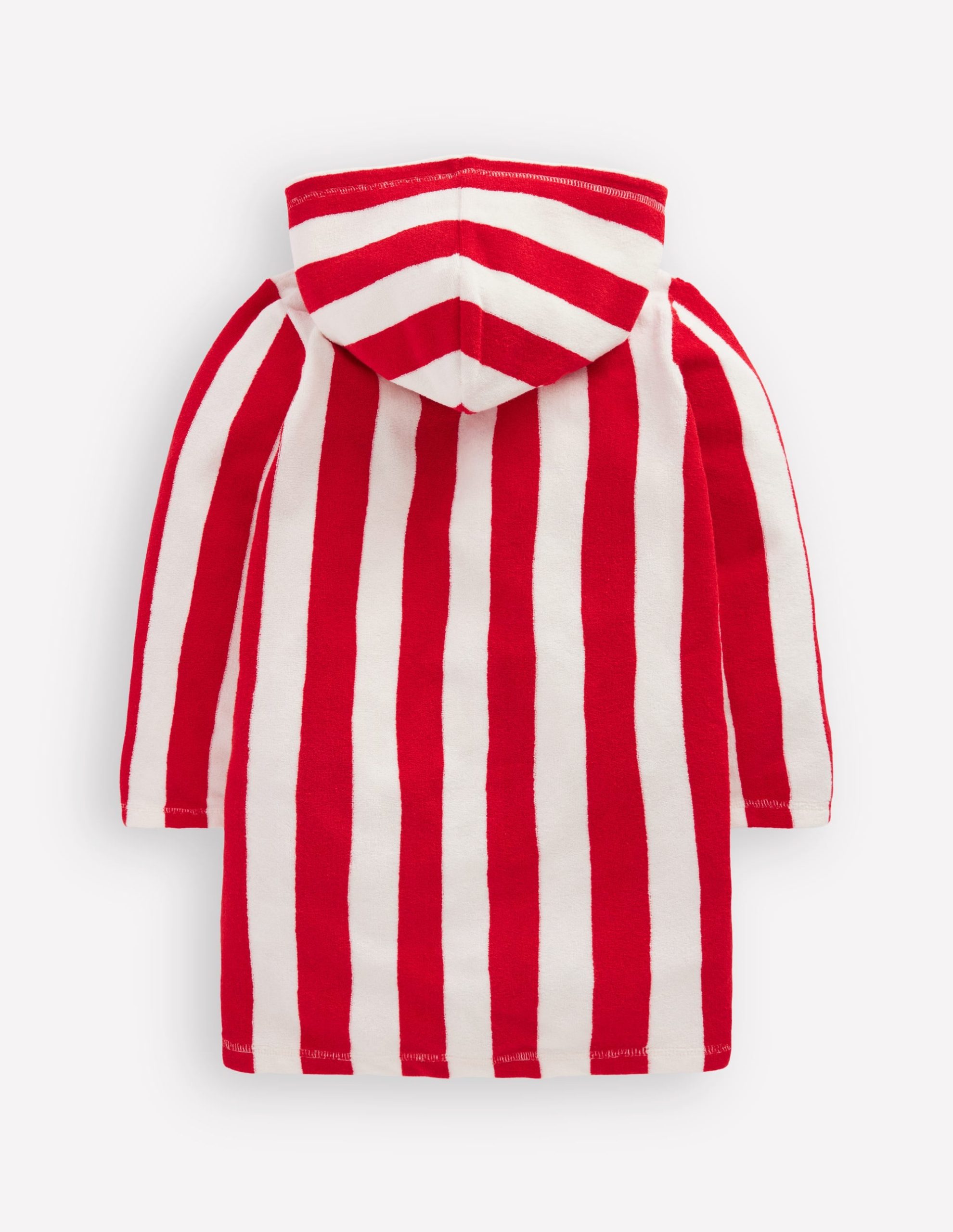 Towelling Zip-Up Throw-On-Red Stripe - Image 2