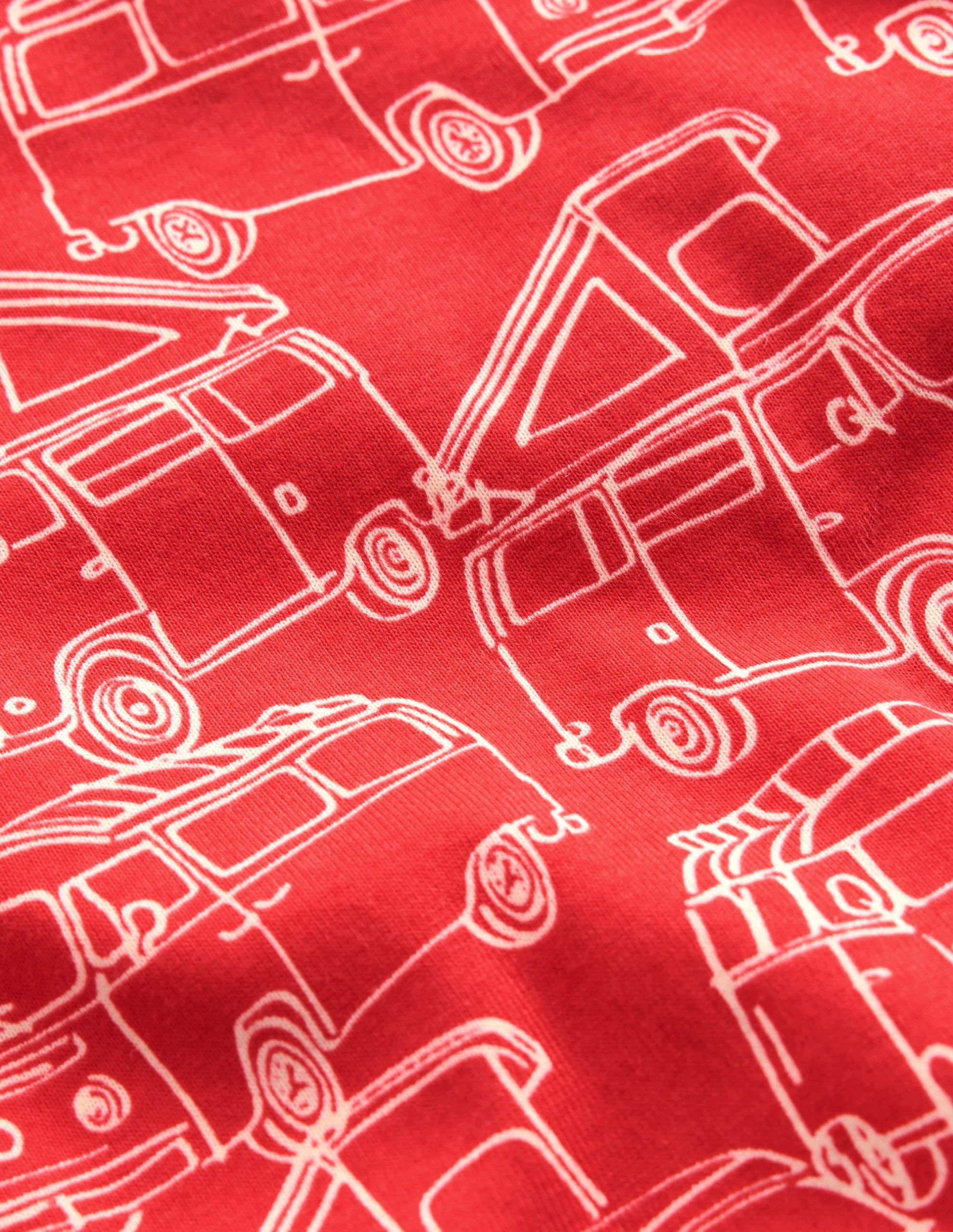 Snug Short John Glow Pyjamas-Red Van - Image 3