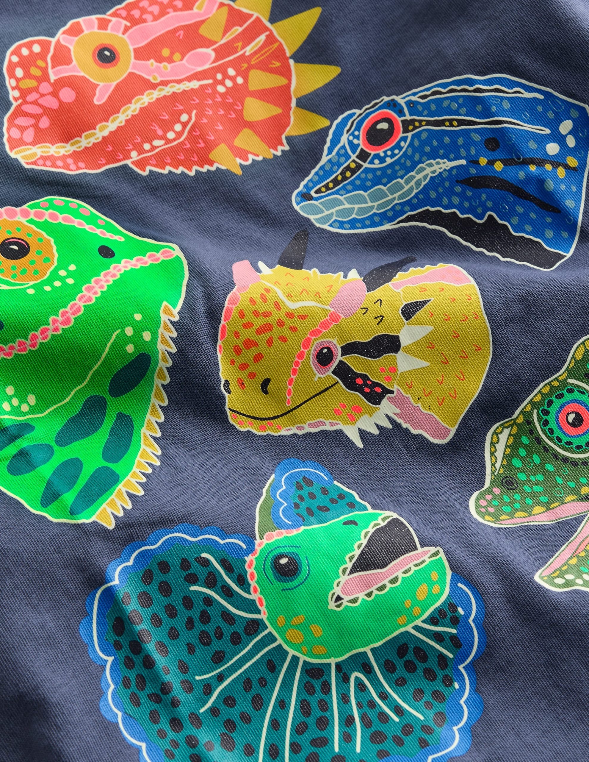 Glow-In-The-Dark T-shirt-Robot Blue Lizards - Image 3
