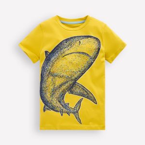 Glow-In-The-Dark T-shirt-Yellow Shark