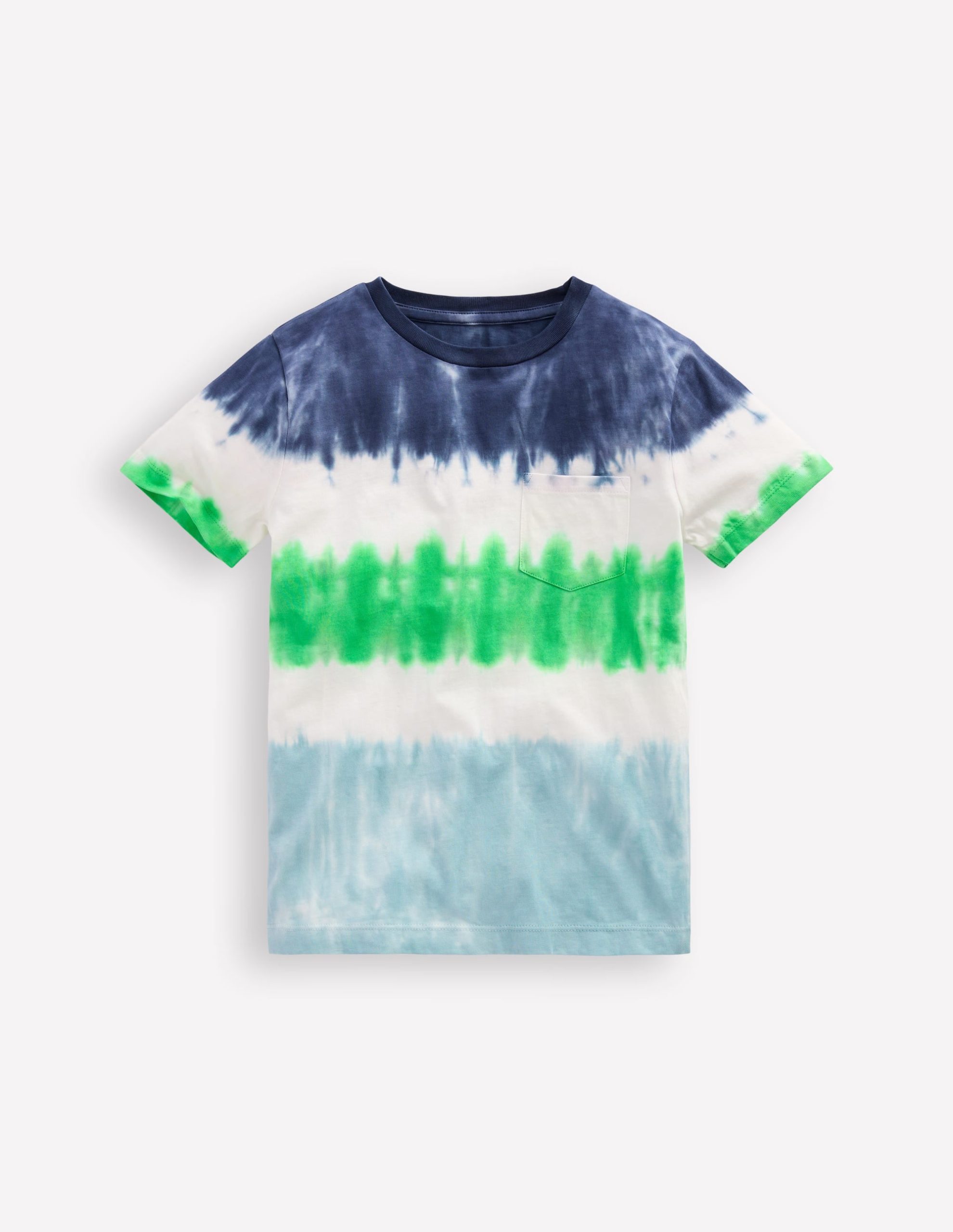 Tie Dye T-shirt-Blue Multi Stripe - Image 2