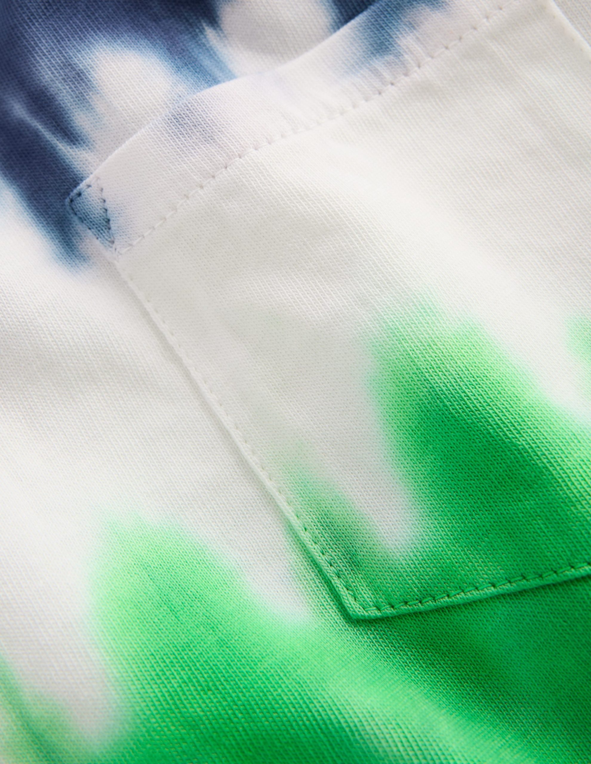 Tie Dye T-shirt-Blue Multi Stripe - Image 4