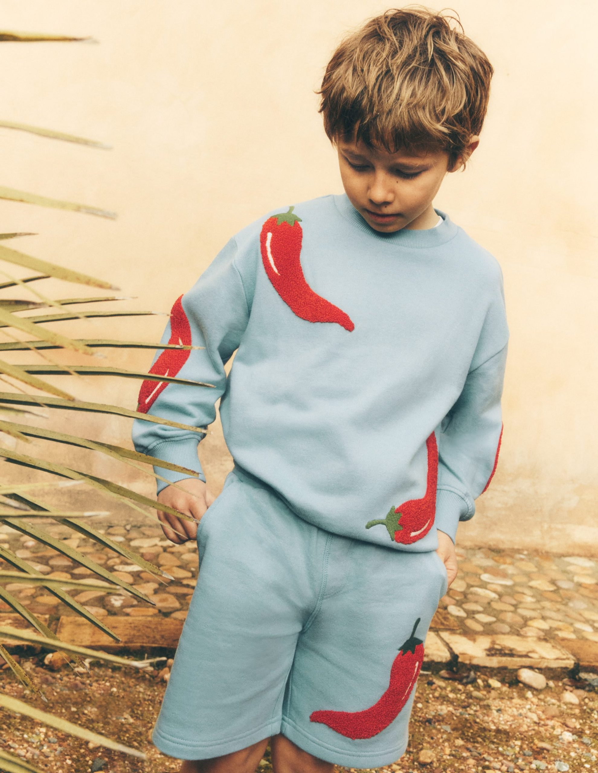 Fun Sweatshorts-Seamist Blue Chillies - Image 4