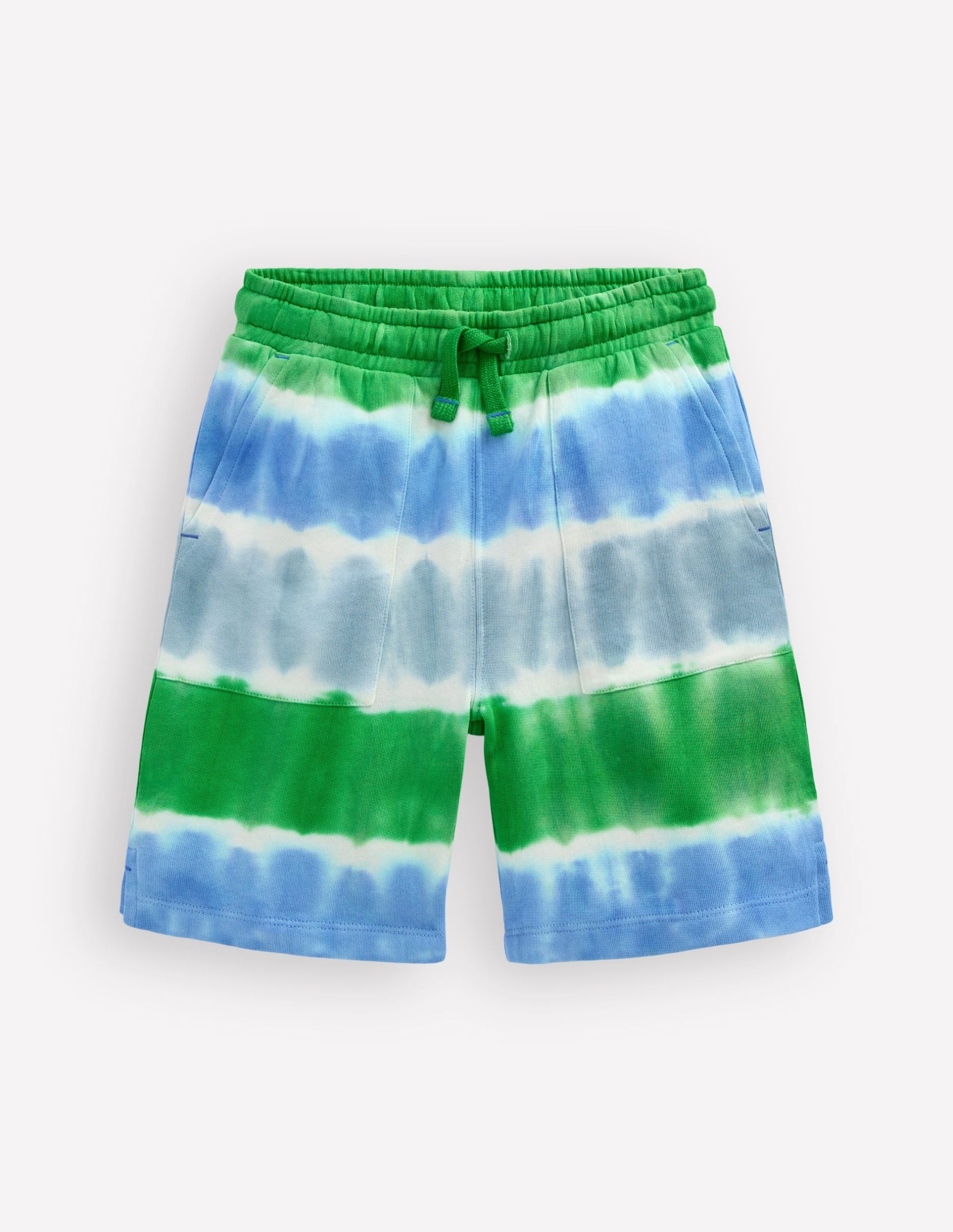 Tie Dye Shorts-Green and Blue - Image 2