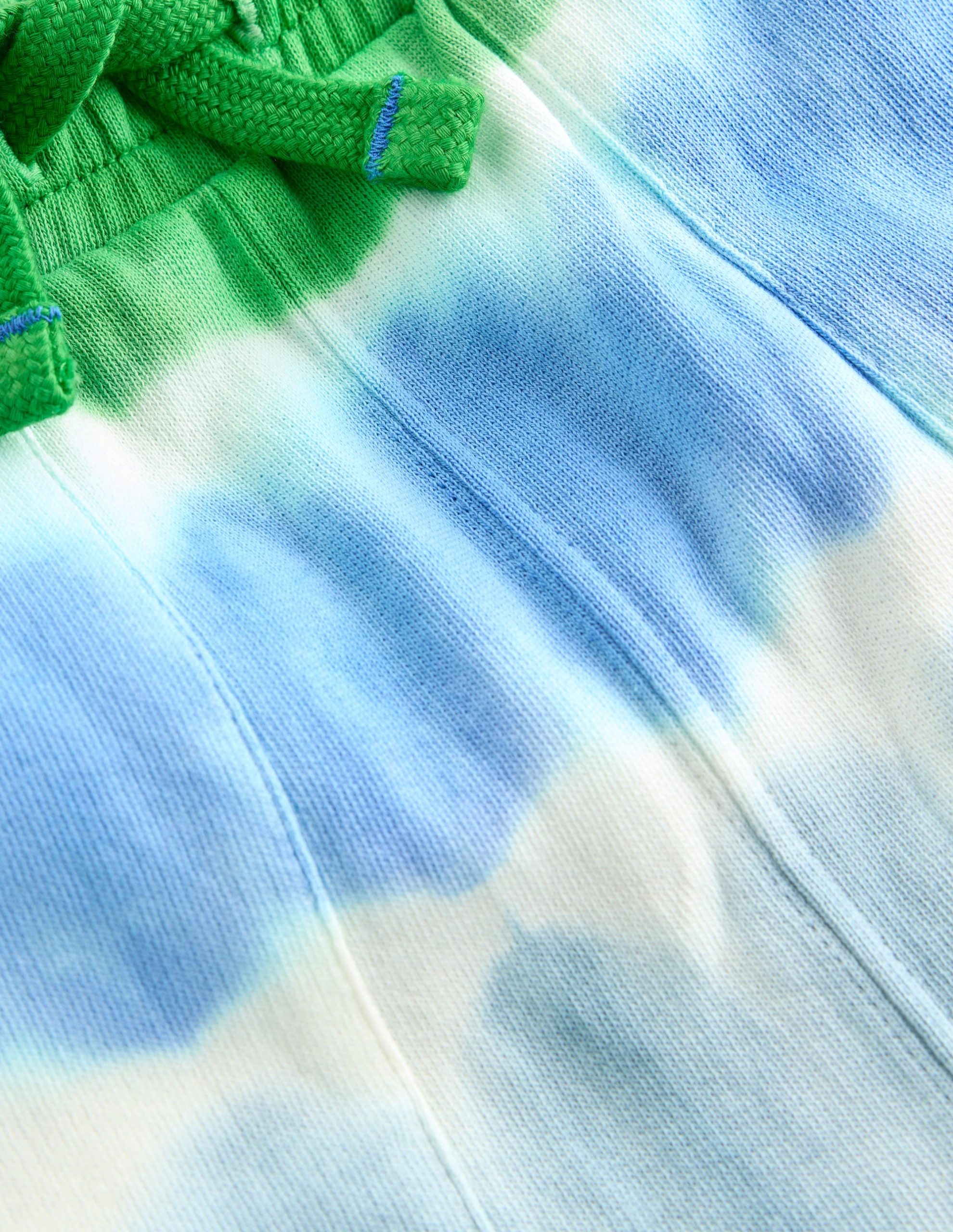 Tie Dye Shorts-Green and Blue - Image 4