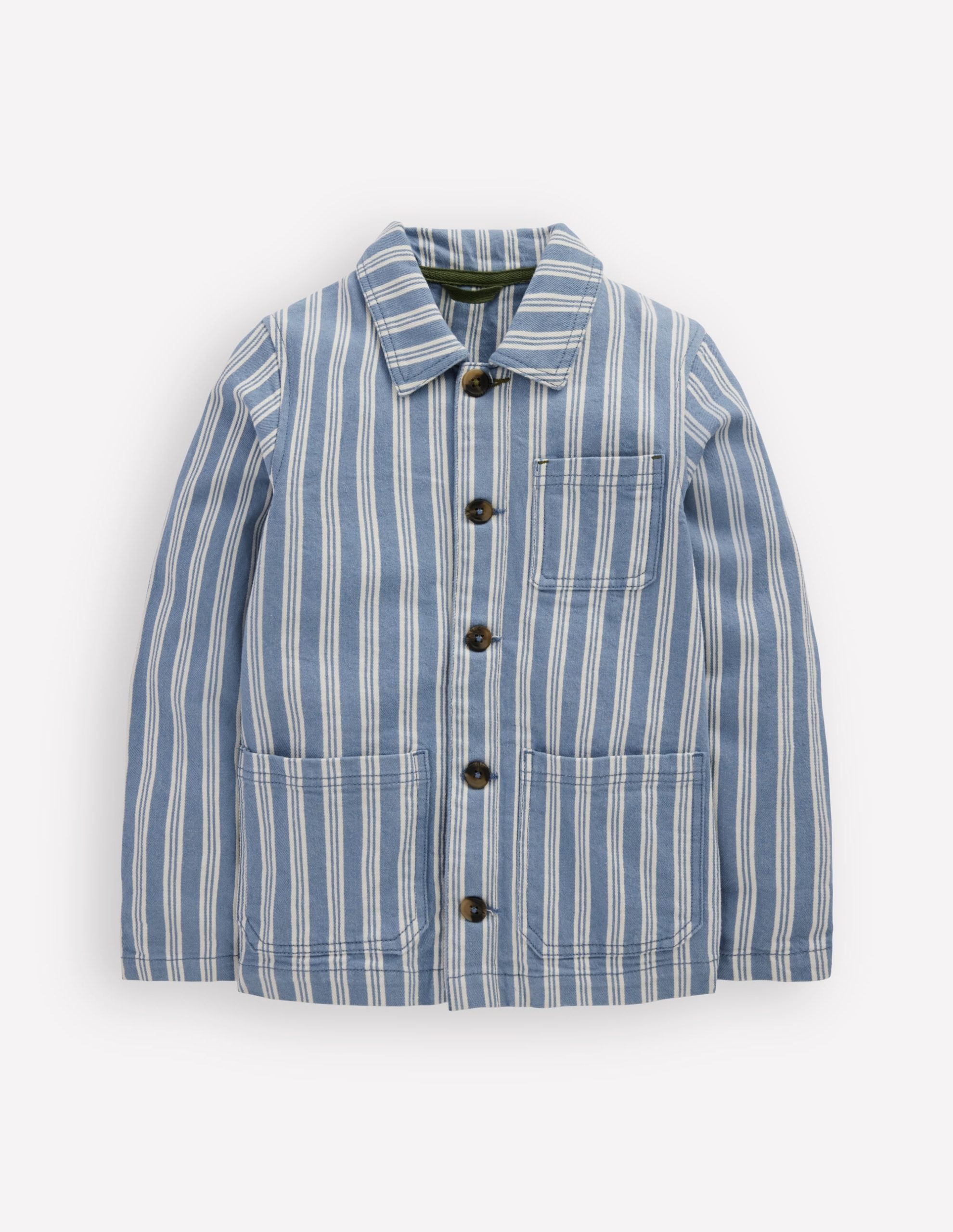 Twill Jacket-Grey Stripe