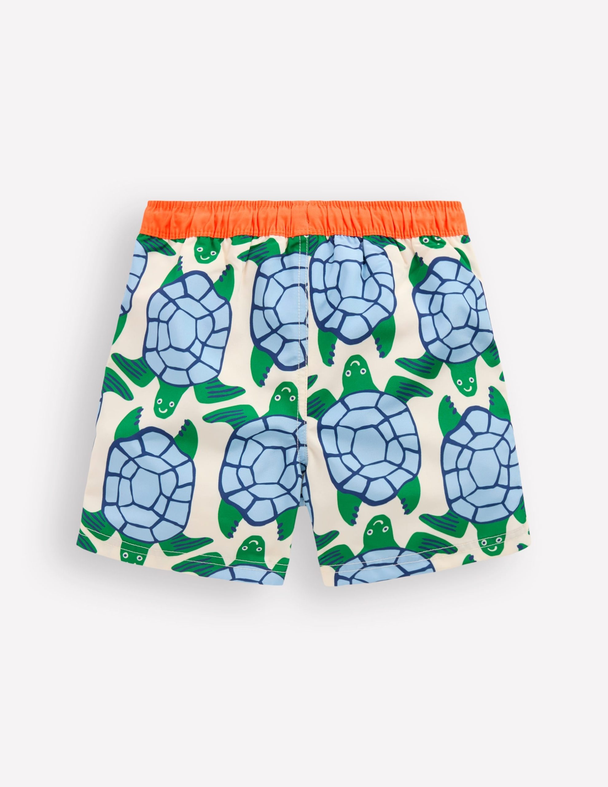 Swim Shorts-Calico White Turtles Geo - Image 2
