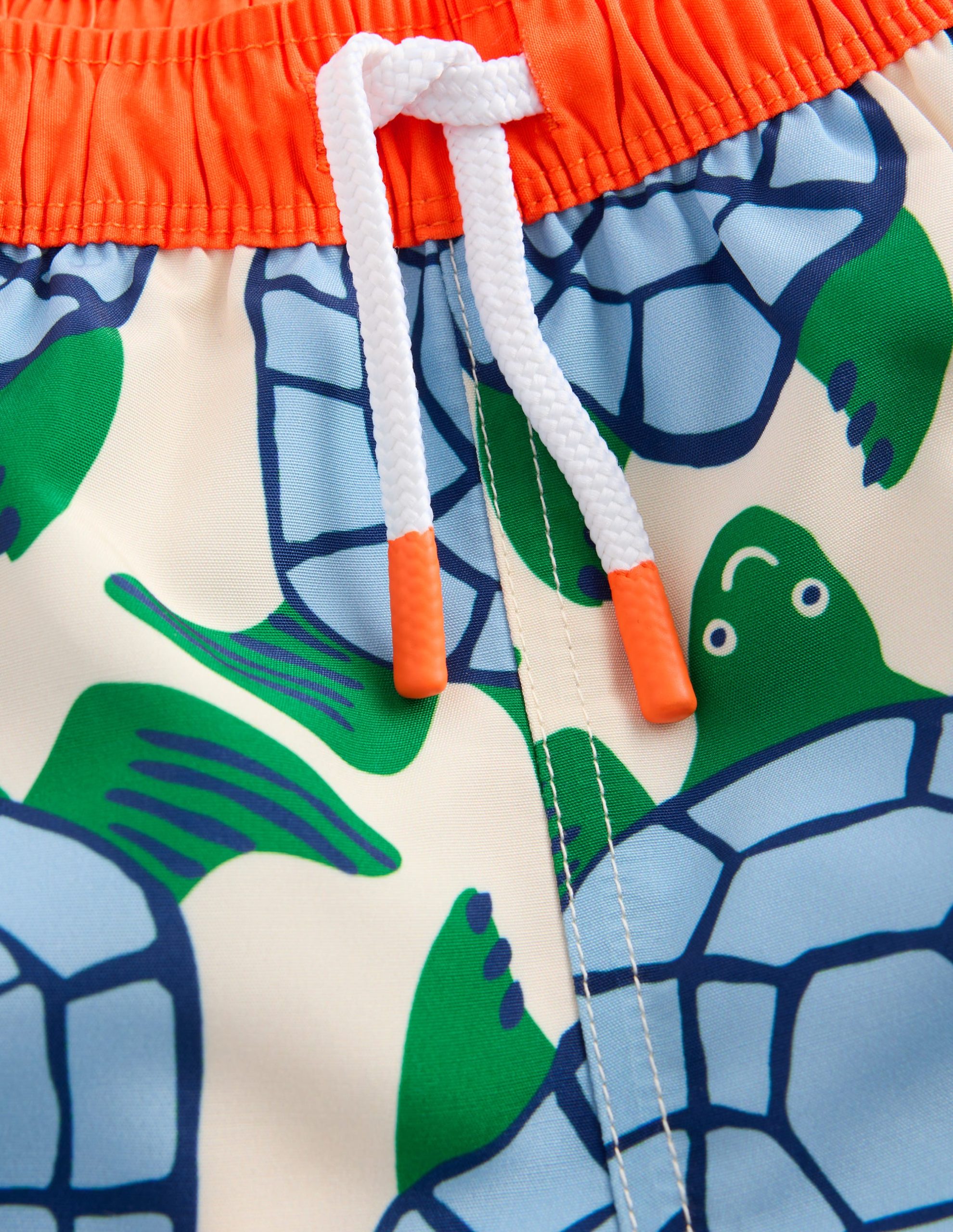 Swim Shorts-Calico White Turtles Geo - Image 3