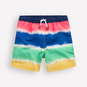 Swim Shorts-Rainbow Tie Dye