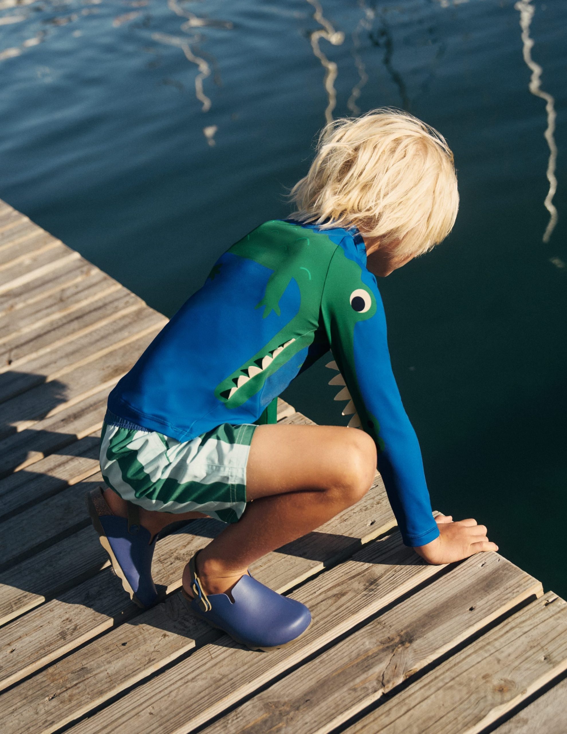 Sun Safe Fun Rash Vest-Blue Croc - Image 6