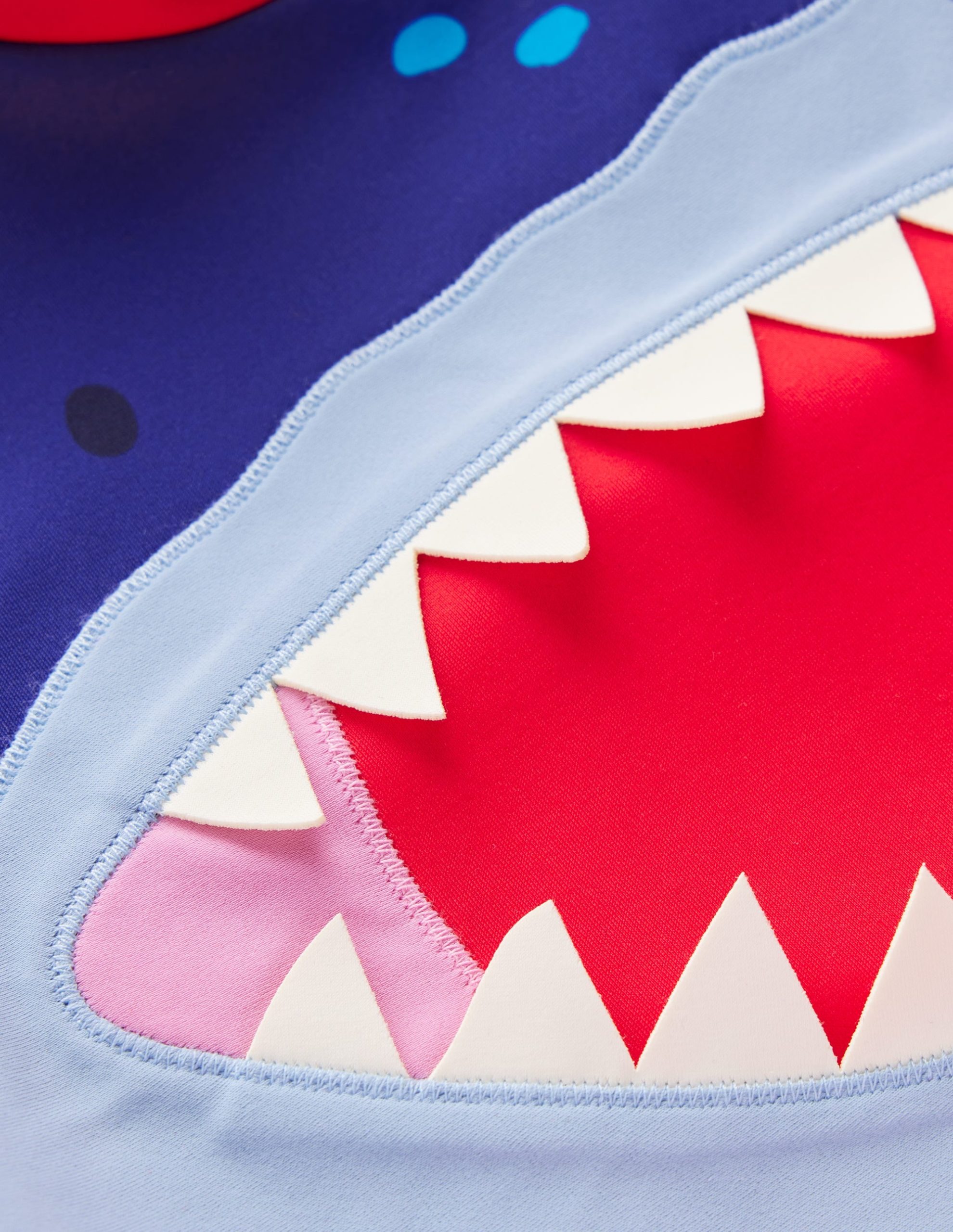 Sun Safe Fun Rash Vest-Rockabilly Red Shark - Image 3