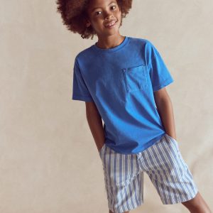 Smart Shorts-Light Blue Stripe