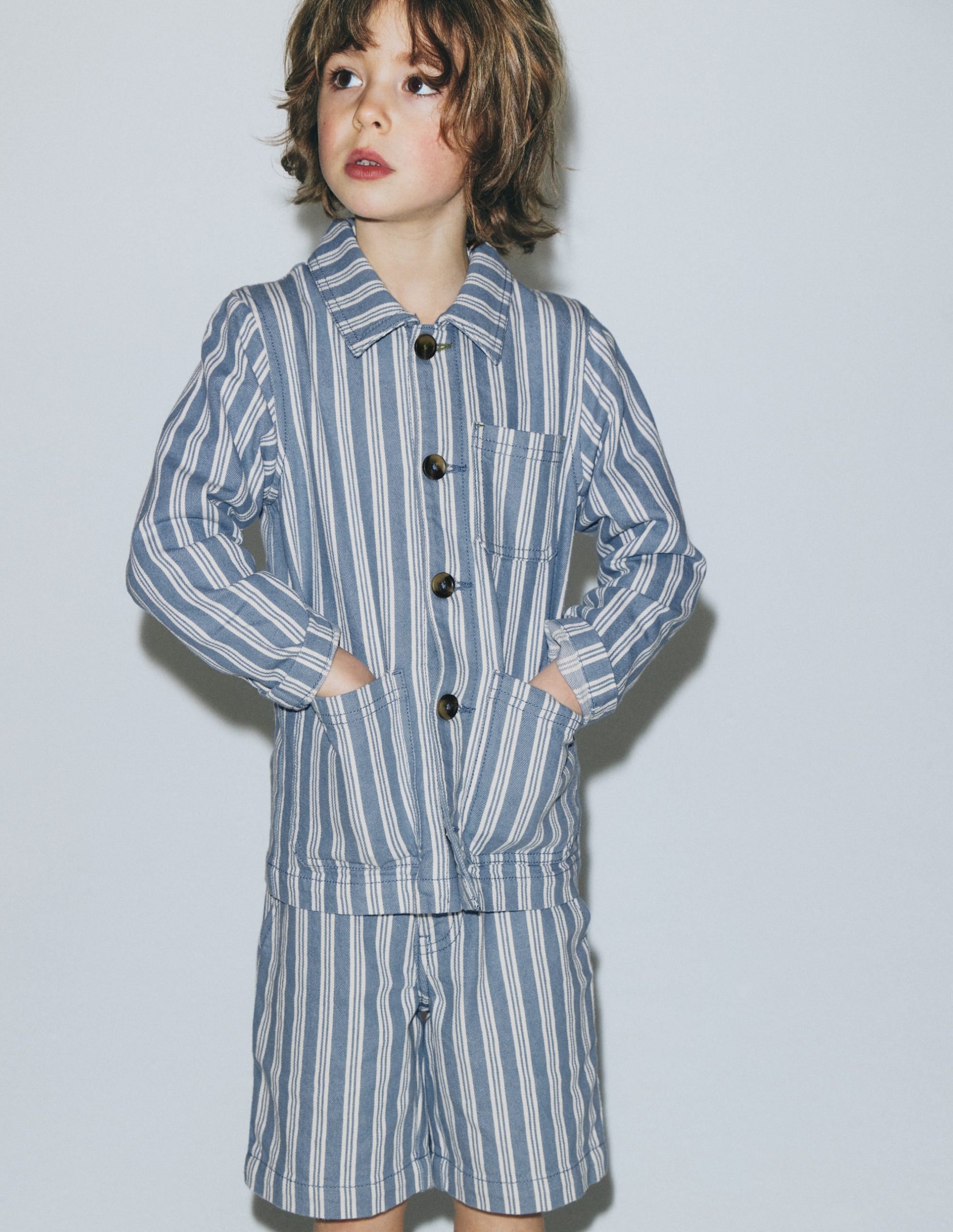 Smart Shorts-Light Blue Stripe - Image 7