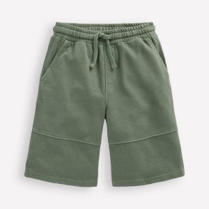Garment Dye Bermuda Shorts-Bottle Green