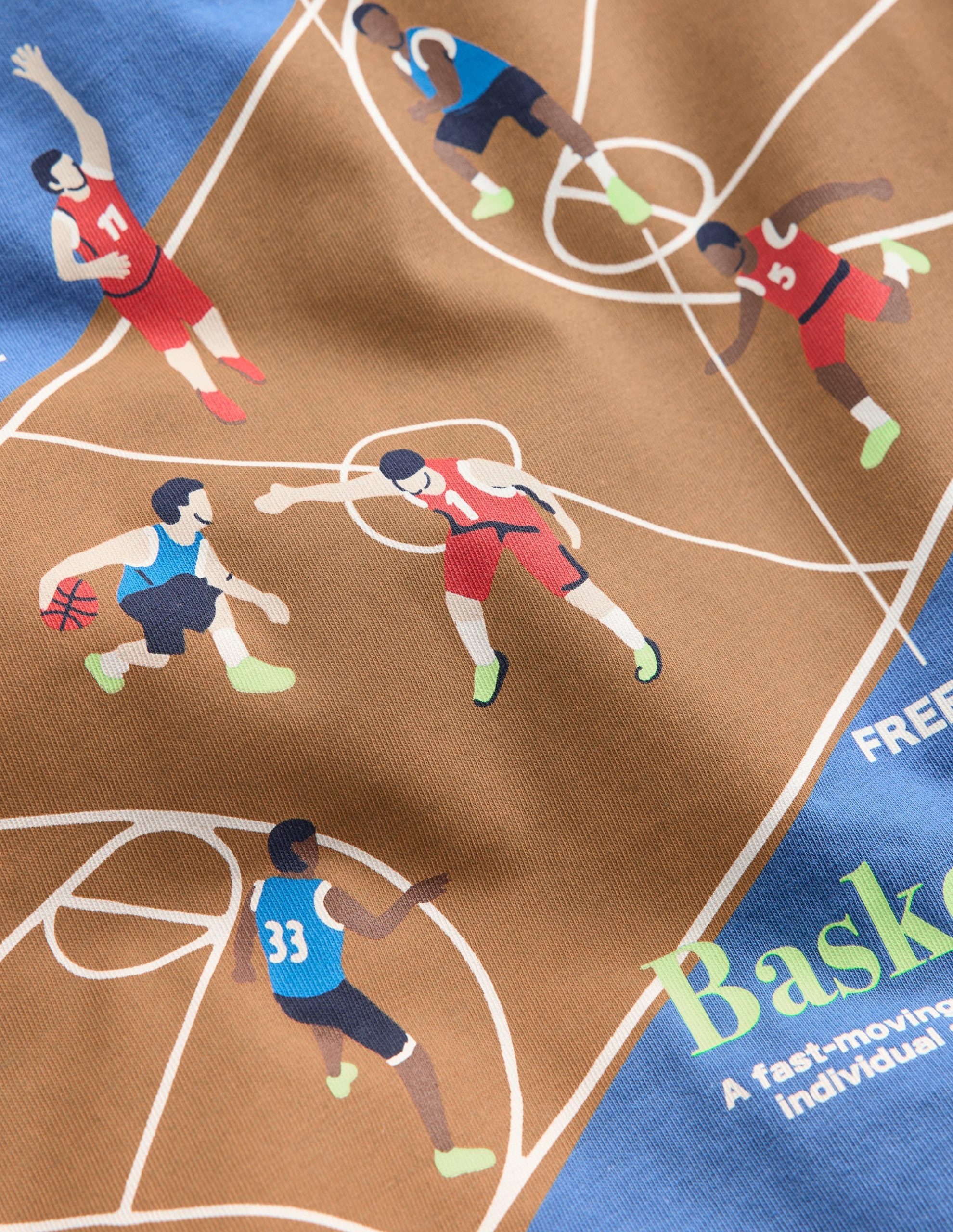Relaxed Sport Graphic T-shirt-Bluejay Basketball - Image 3